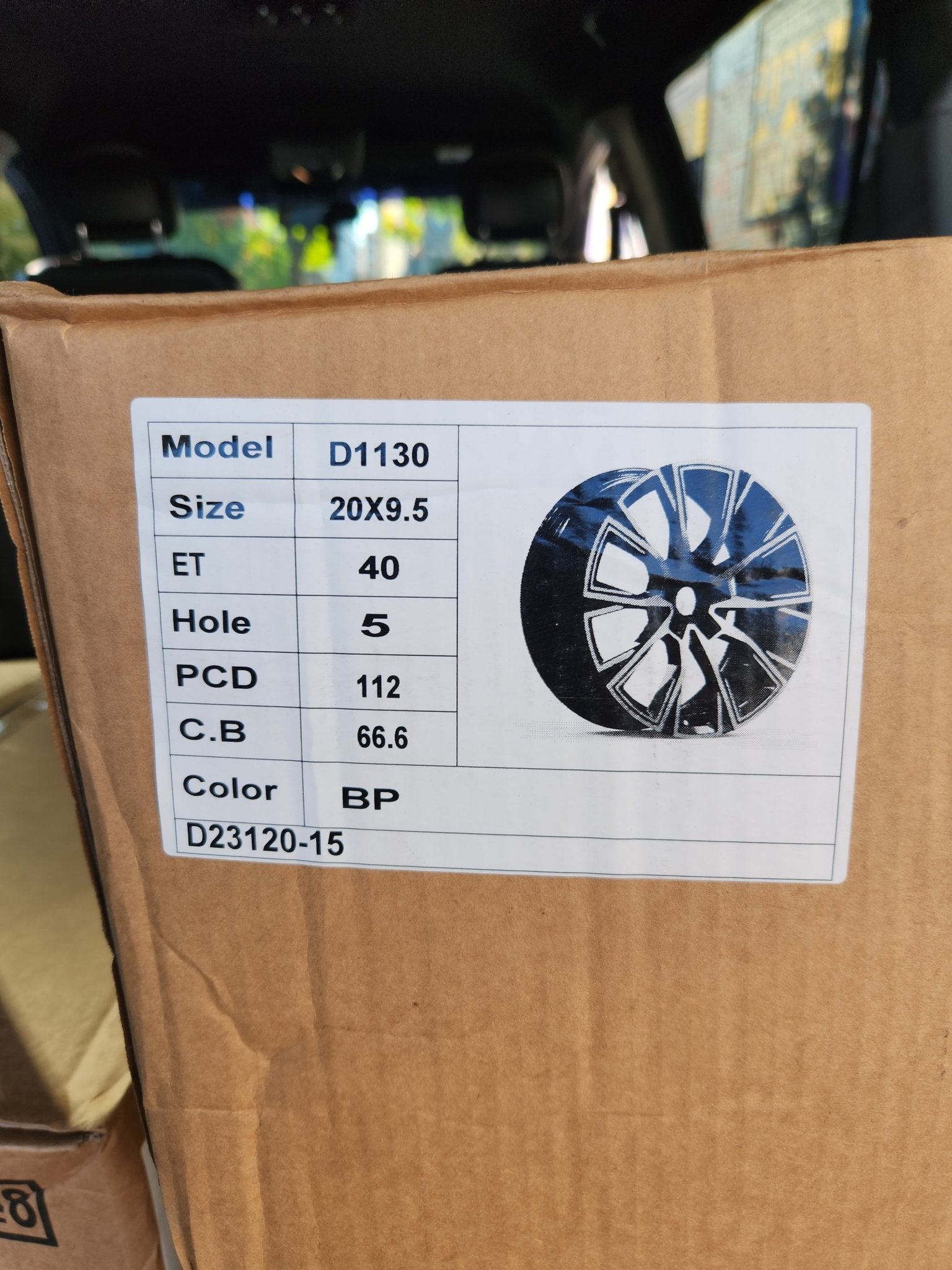 OE - D1130 826i STYLE 20x9.5 5x112 GLOSS BLACK MACHINE FACE - Gun Hill Tire House (WTW - WHOLESALE TIRES & WHEELS)