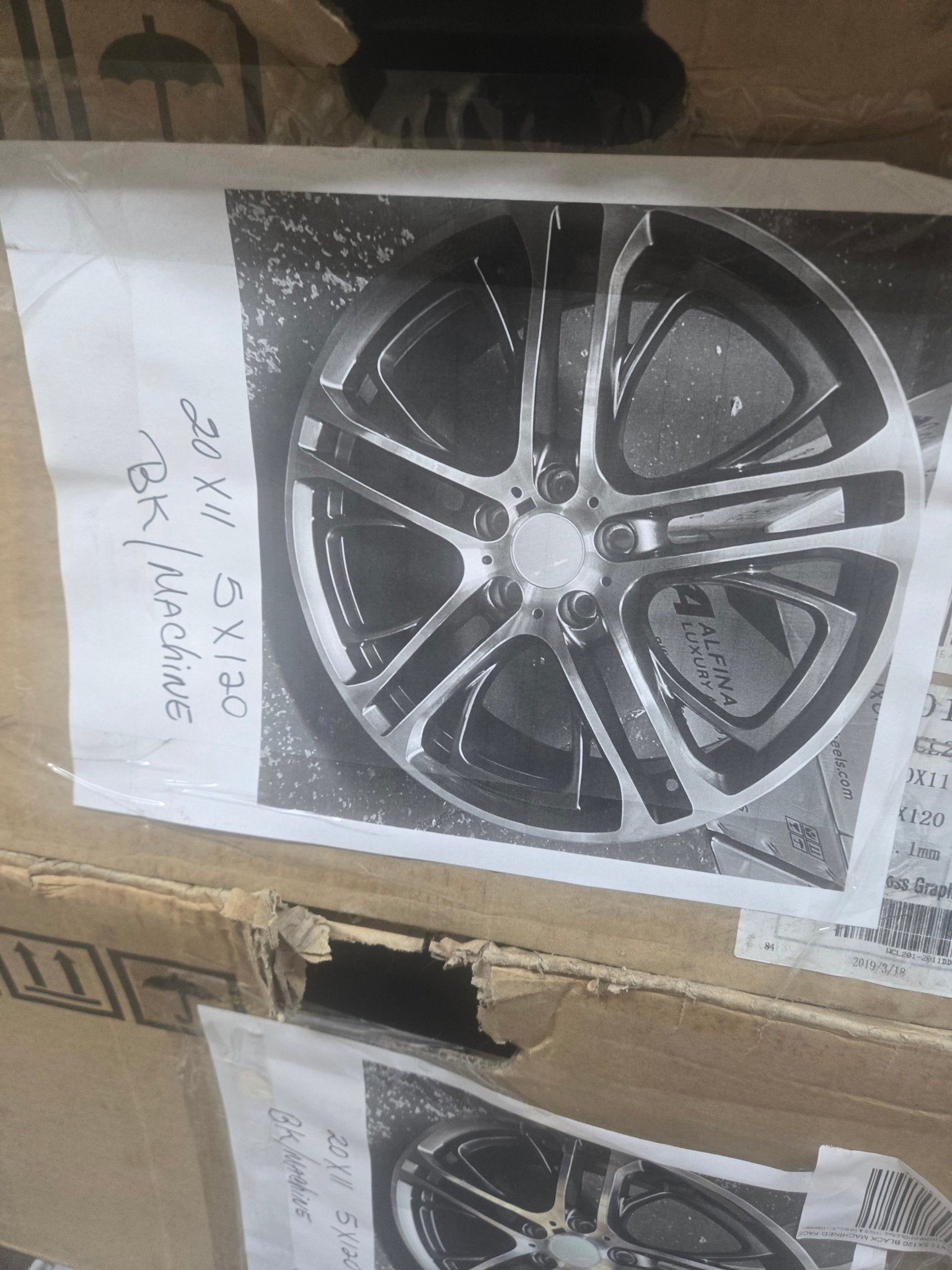 WCL205 20X11 5X120 BLACK MACHINED FACE - Gun Hill Tire House (WTW - WHOLESALE TIRES & WHEELS)