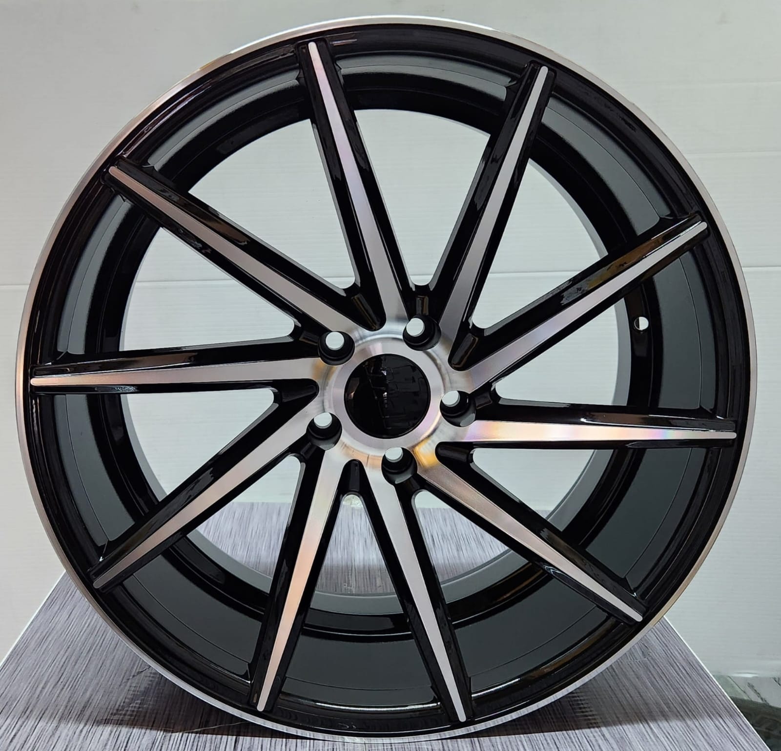 Af301 17X7.5 5X120 BLACK MACHINED FACE
