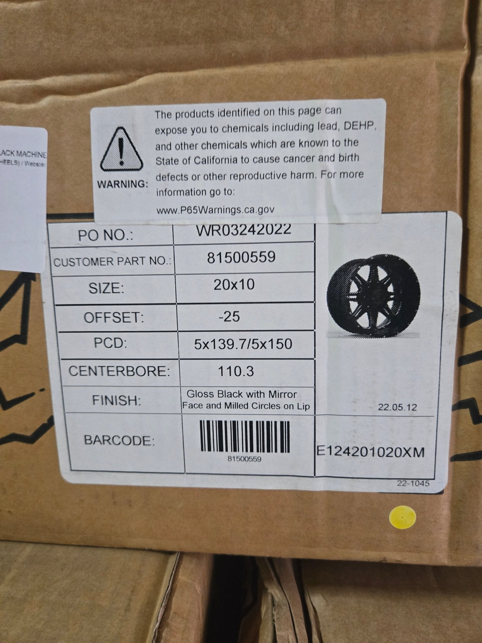 LONESTAR OUTLAW 20X10 5X150 5X139.7 BLACK MACHINED - Gun Hill Tire House (WTW - WHOLESALE TIRES & WHEELS)