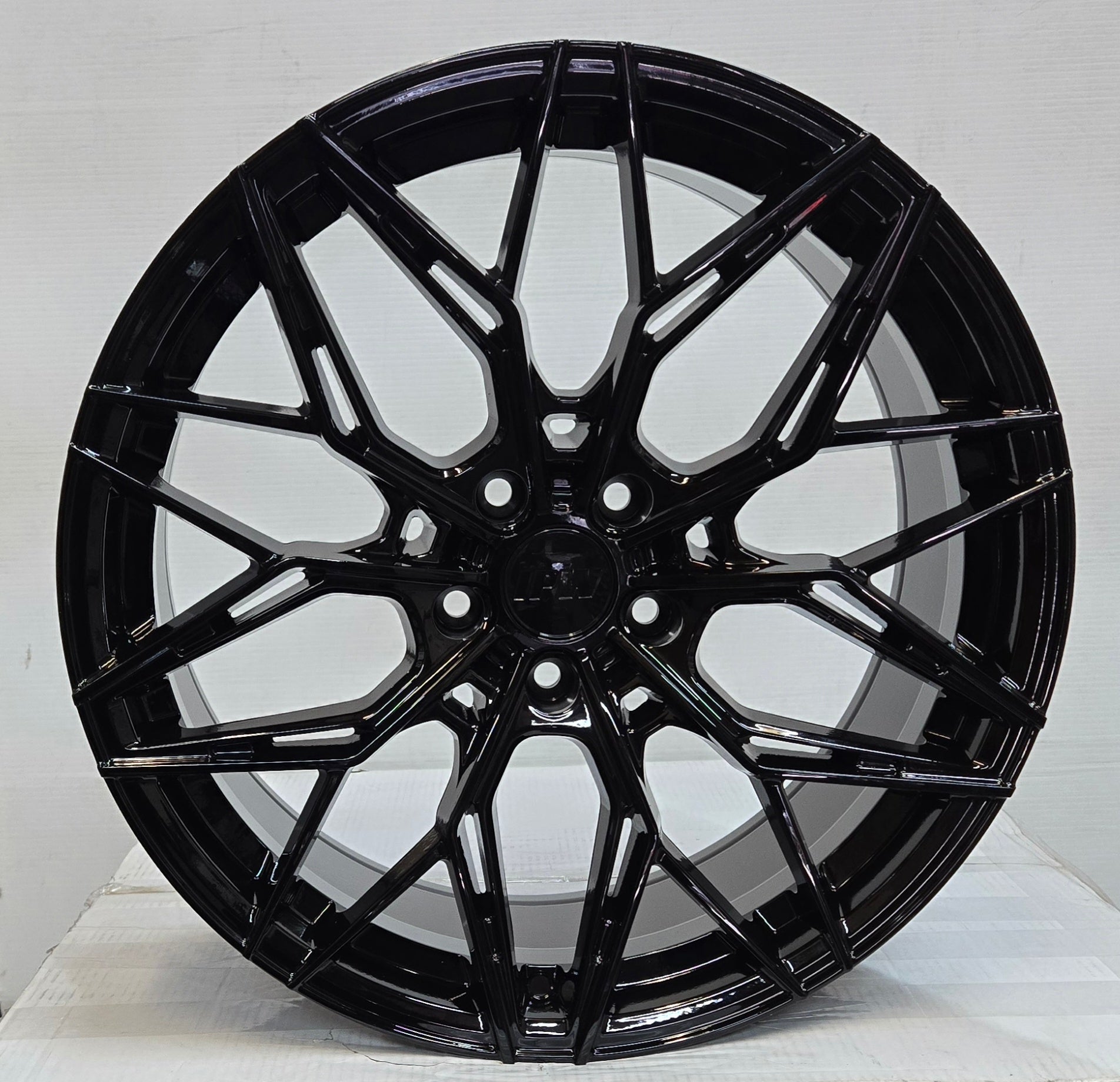 W019 19X8.5 5X112 5X114.3 GLOSS BLACK - Gun Hill Tire House (WTW - WHOLESALE TIRES & WHEELS)