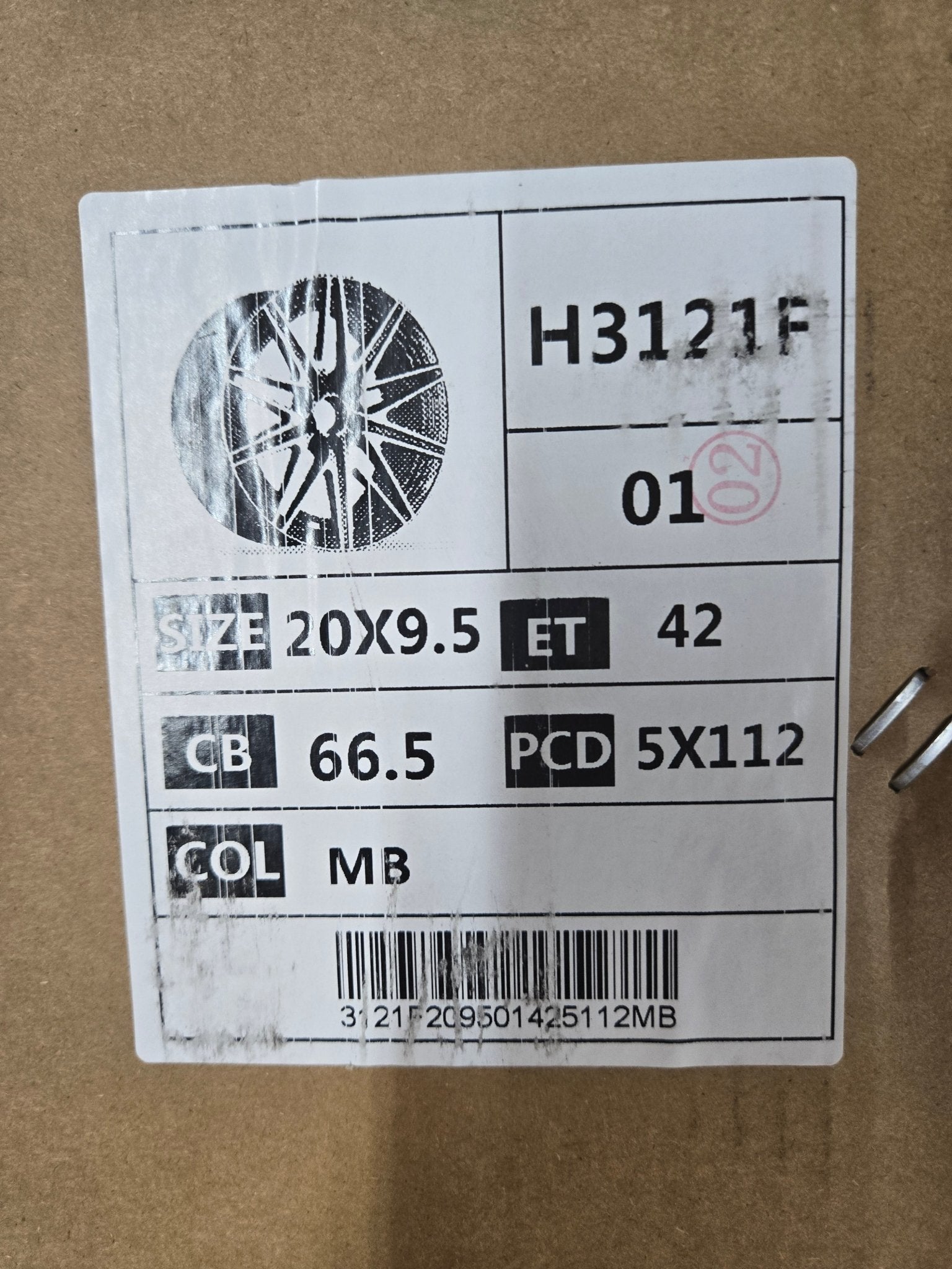 H3121F 20x9.5 5x112 GLOSS BLACK MACHINED FACE - Gun Hill Tire House (WTW - WHOLESALE TIRES & WHEELS)