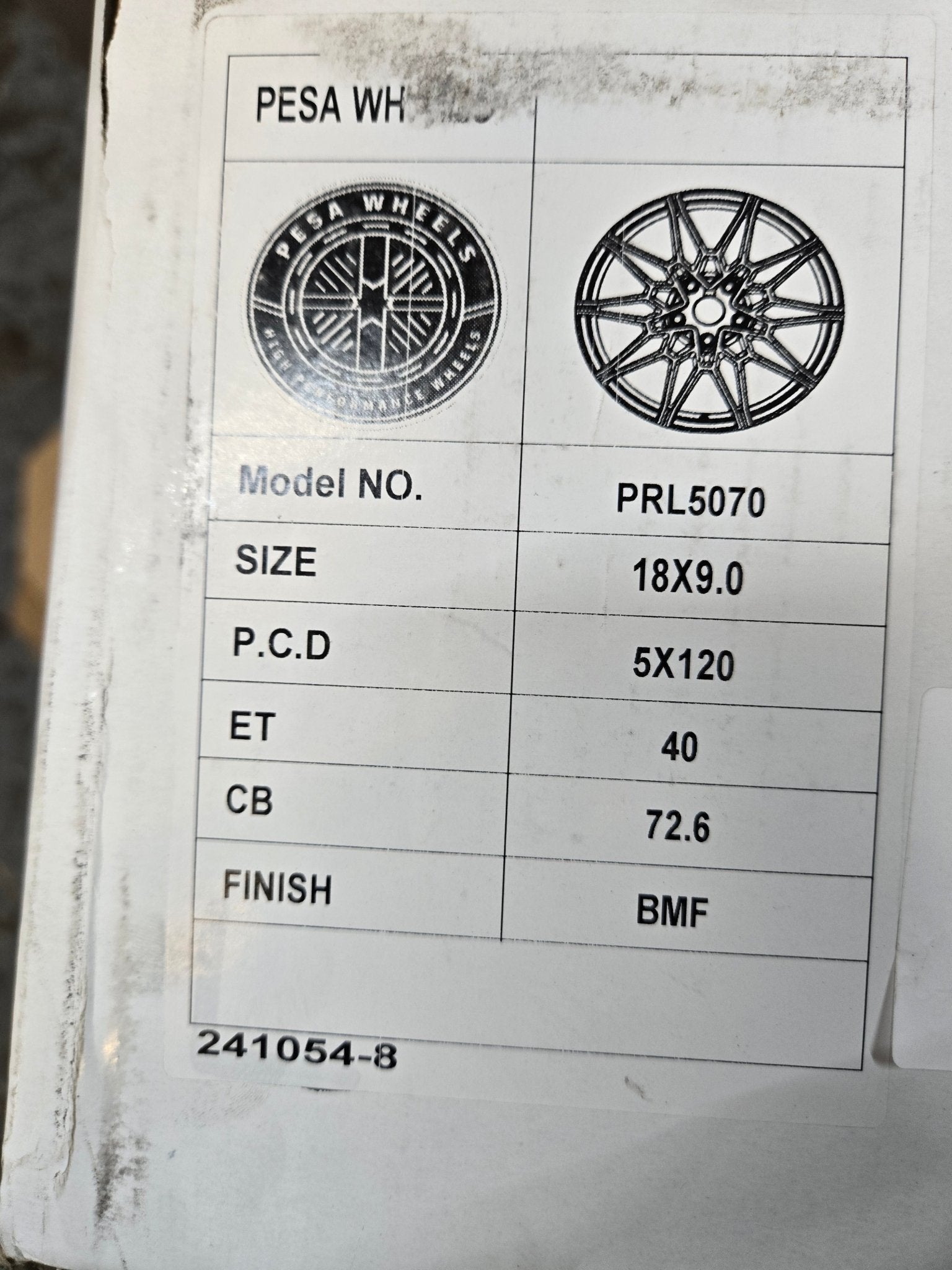 RPL - 5075 826M STYLE 18x9.0 5x120 GLOSS BLACK MACHINED FACE - Gun Hill Tire House (WTW - WHOLESALE TIRES & WHEELS)