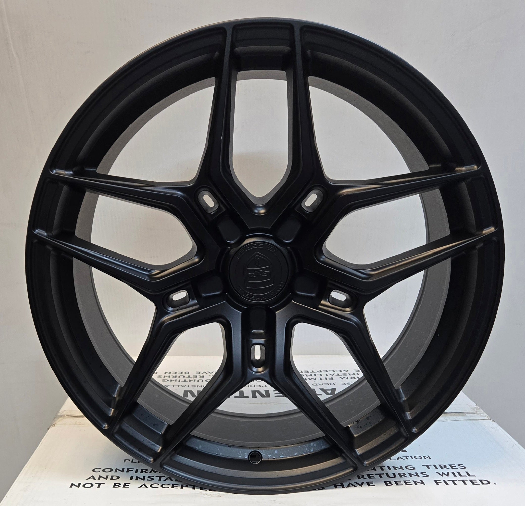 GWG NS7 18x8 BLANK SATIN BLACK - Gun Hill Tire House (WTW - WHOLESALE TIRES & WHEELS)