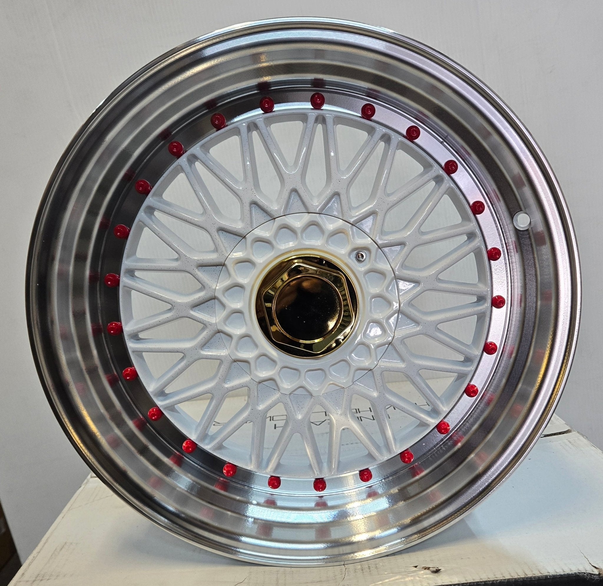 PW - RD10 17X8.5 5X100 5X114.3 PEARL WHITE MACHINED LIP - Gun Hill Tire House (WTW - WHOLESALE TIRES & WHEELS)