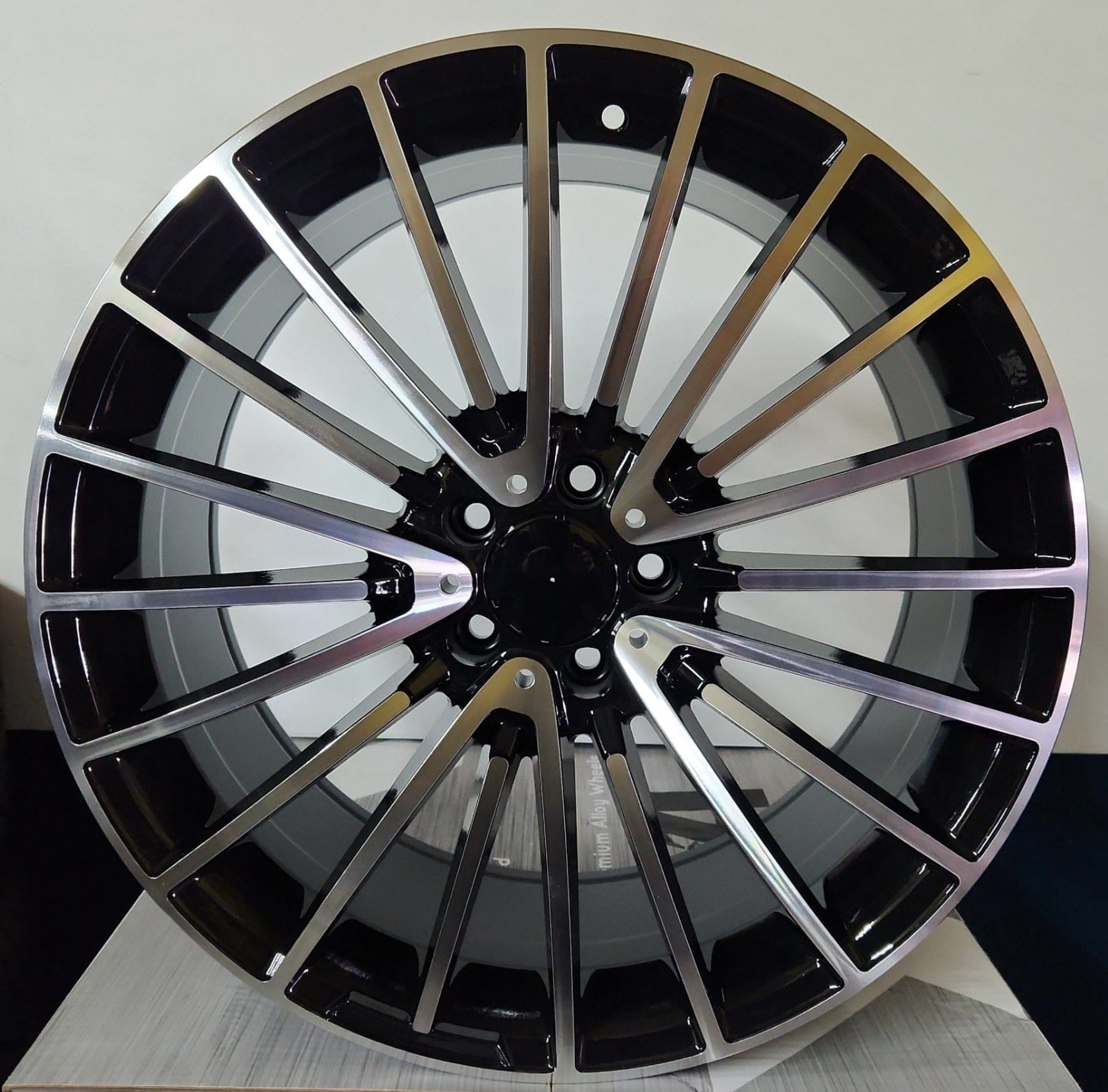 W812 21X10 5X112 BLACK MACHINED FACE - Gun Hill Tire House (WTW - WHOLESALE TIRES & WHEELS)