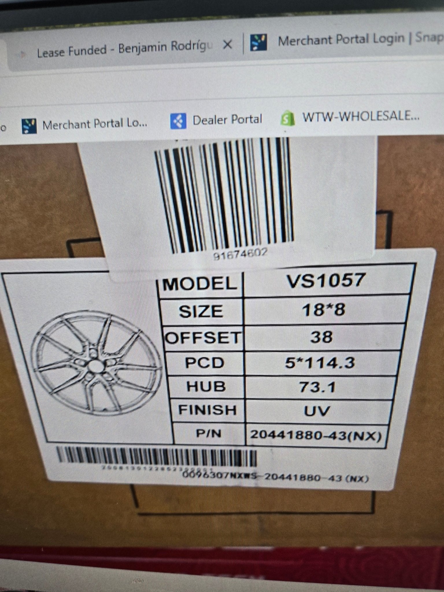 Tiffando VS1057 18X8 5X4.5 MATTE BRONZE - Gun Hill Tire House (WTW - WHOLESALE TIRES & WHEELS)