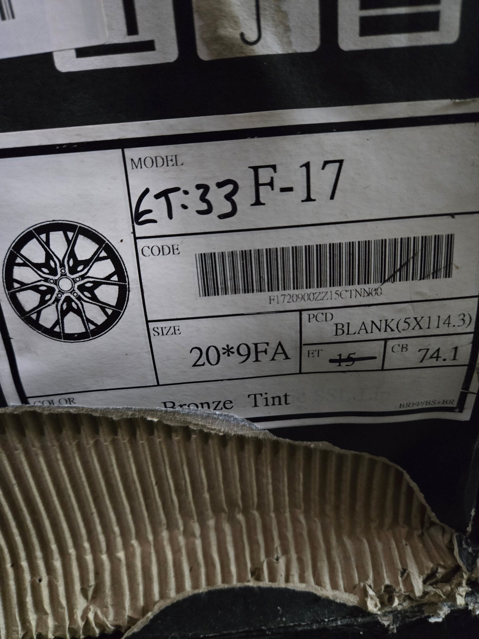 RENNEN F - 17 20X9 5X4.5 BRONZE TINT - Gun Hill Tire House (WTW - WHOLESALE TIRES & WHEELS)