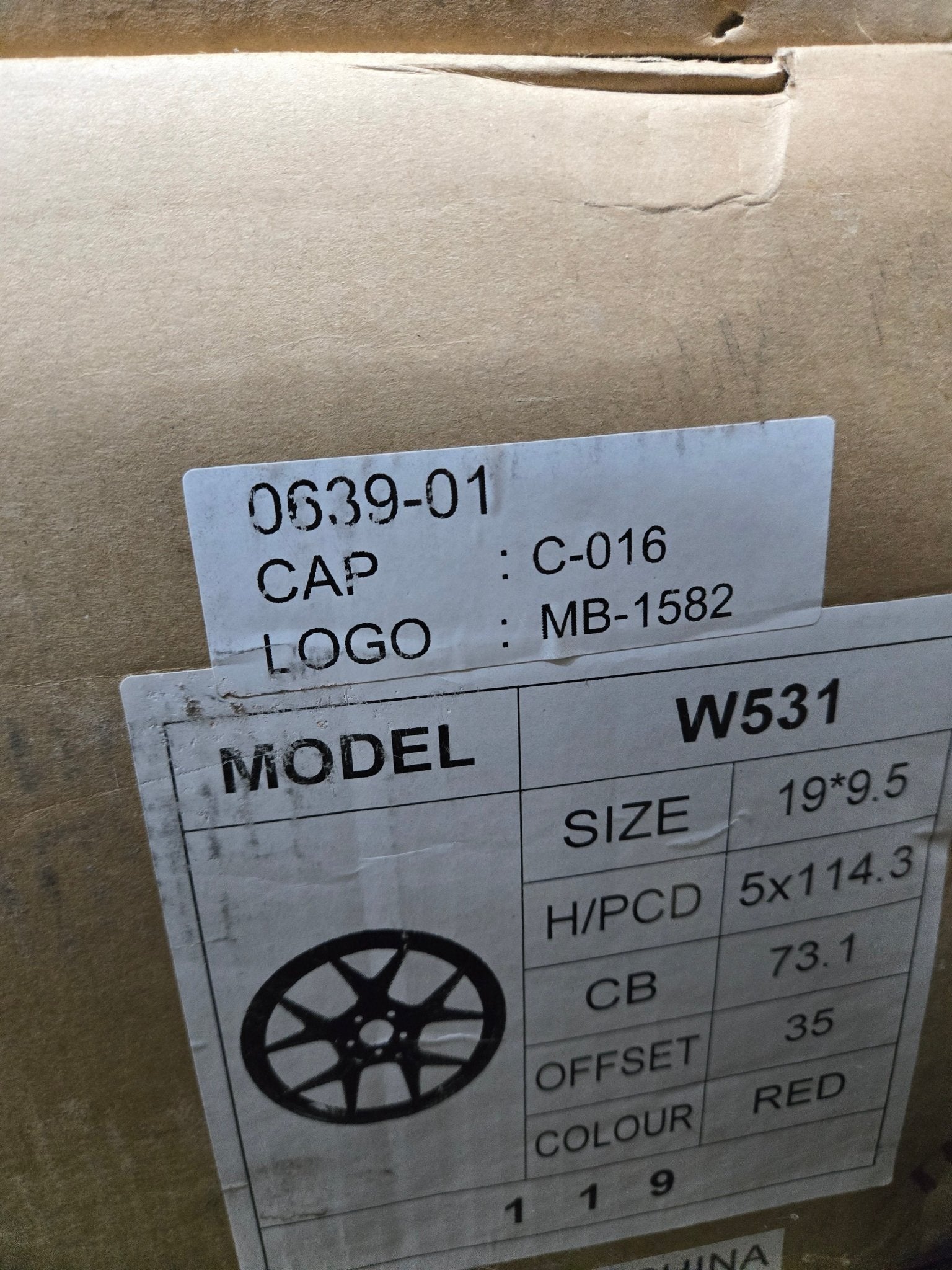 W531 19X9.5 5X114.3 RED - Gun Hill Tire House (WTW - WHOLESALE TIRES & WHEELS)