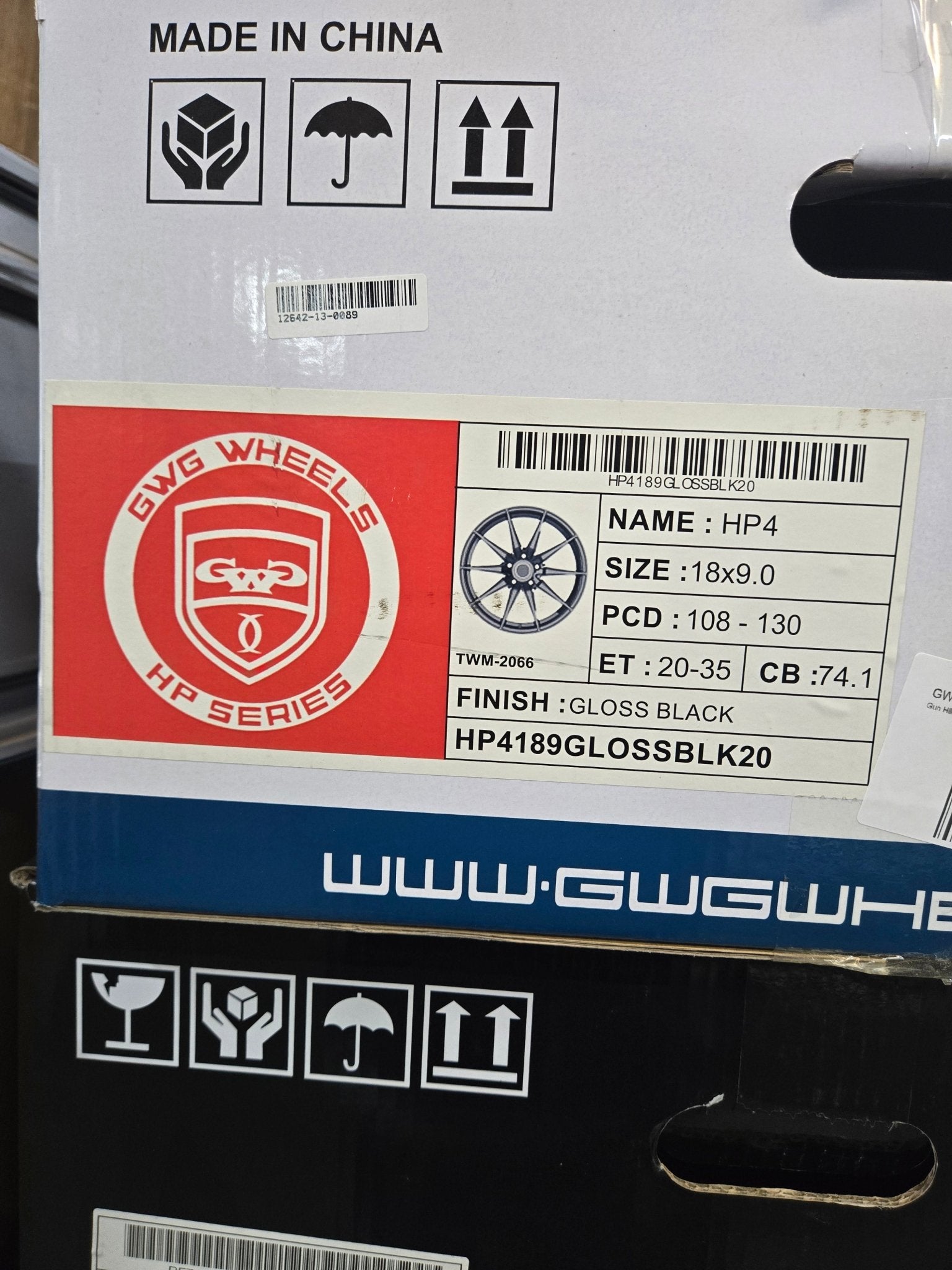 GWG HP4 18X9.0 BLANK GLOSS BLACK - Gun Hill Tire House (WTW - WHOLESALE TIRES & WHEELS)