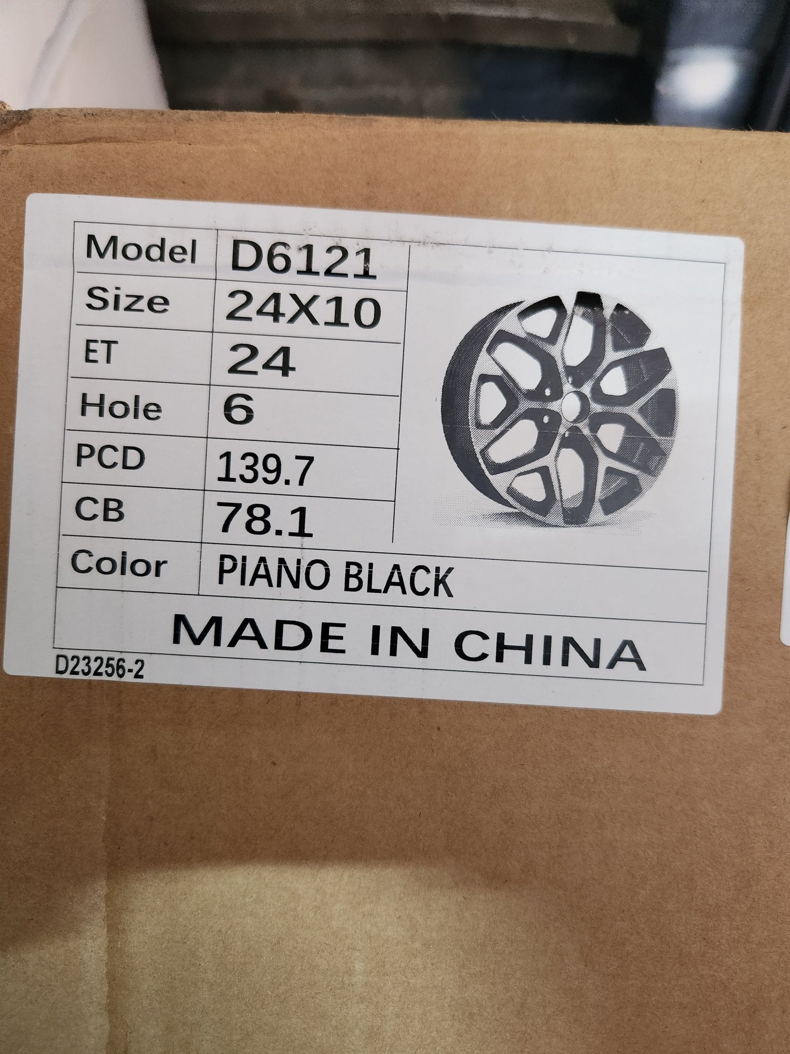 D6121 24x10 6x139.7 FULL GLOSS BLACK - Gun Hill Tire House (WTW - WHOLESALE TIRES & WHEELS)