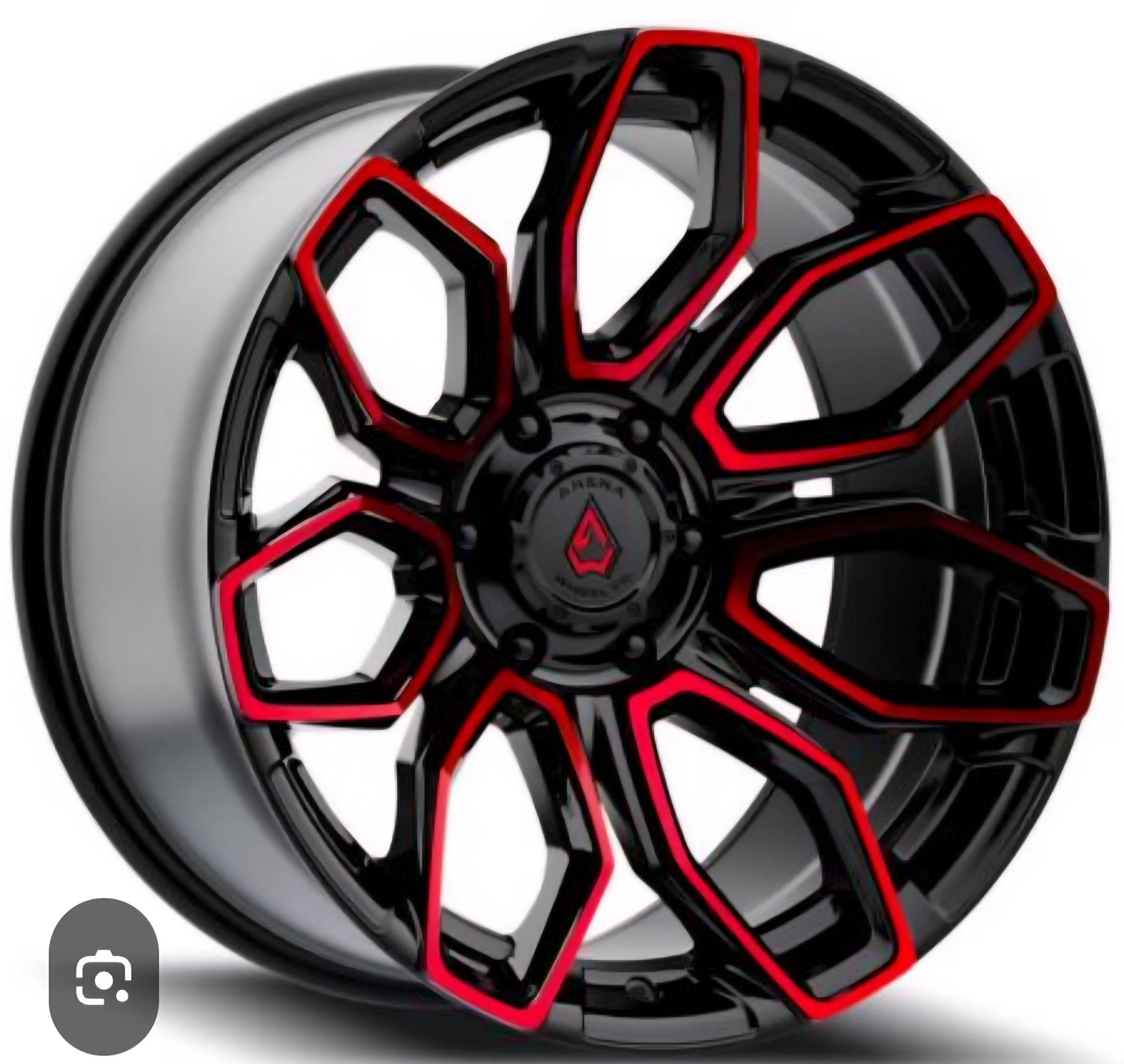 A116 ARENA COBRA 20x10 5x127 GLOSS BLACK MACHINED AND RED TINT - Gun Hill Tire House (WTW - WHOLESALE TIRES & WHEELS)