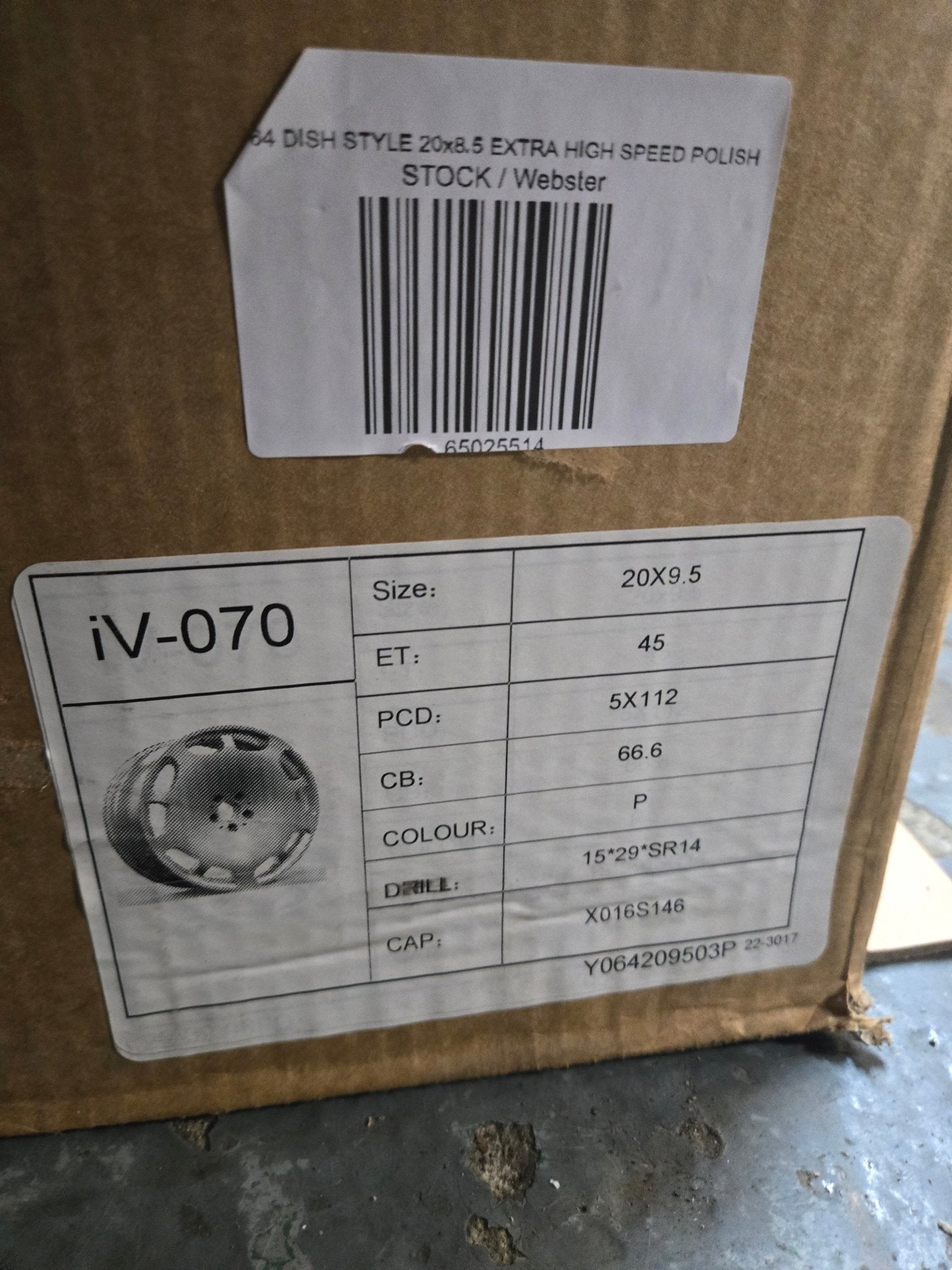 Y064 DISH STYLE 20x9.5 EXTRA HIGH SPEED POLISH - Gun Hill Tire House (WTW - WHOLESALE TIRES & WHEELS)