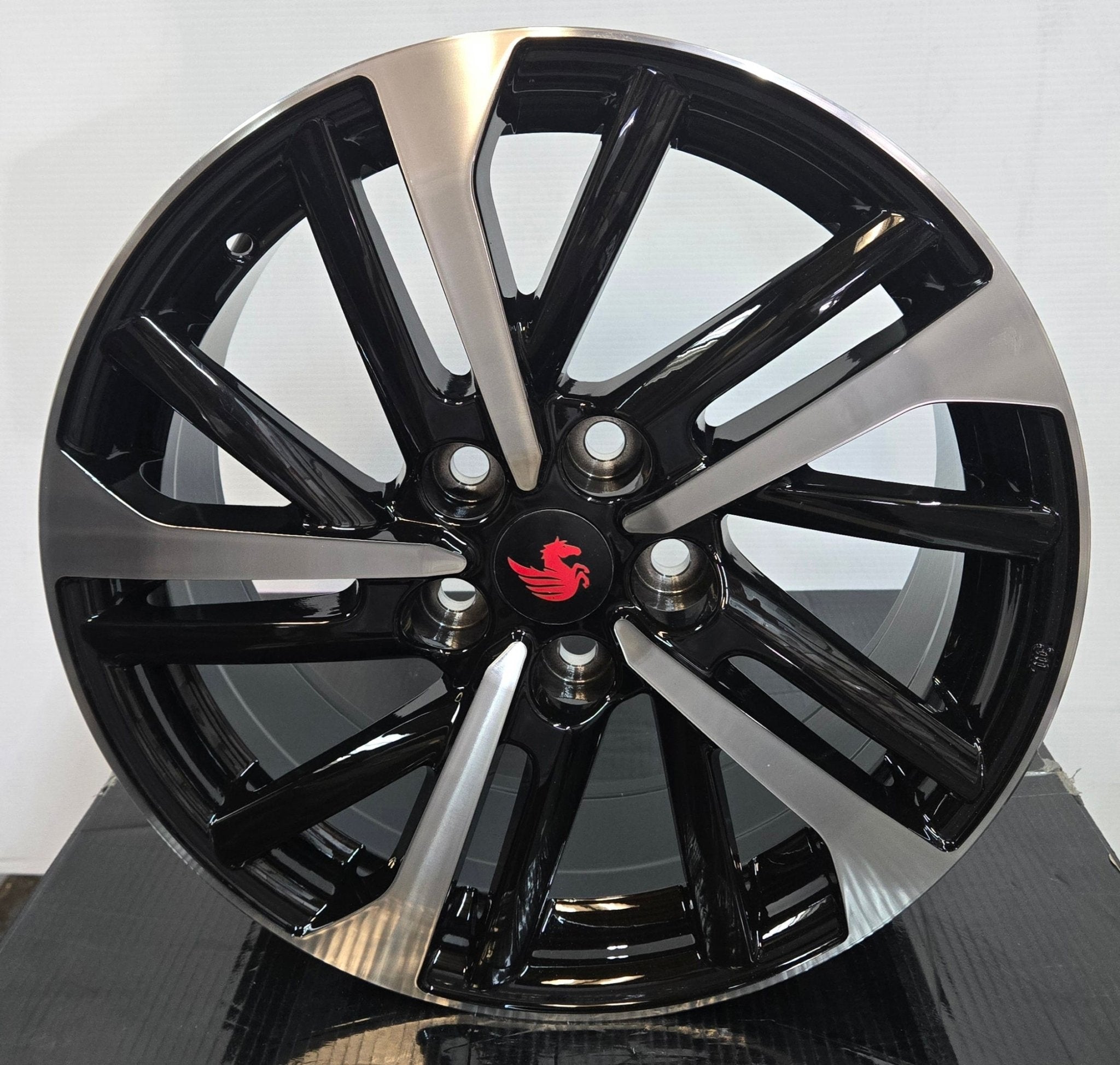 W239 17X7.5 5X114.3 BLACK MACHINED FACE - Gun Hill Tire House (WTW - WHOLESALE TIRES & WHEELS)