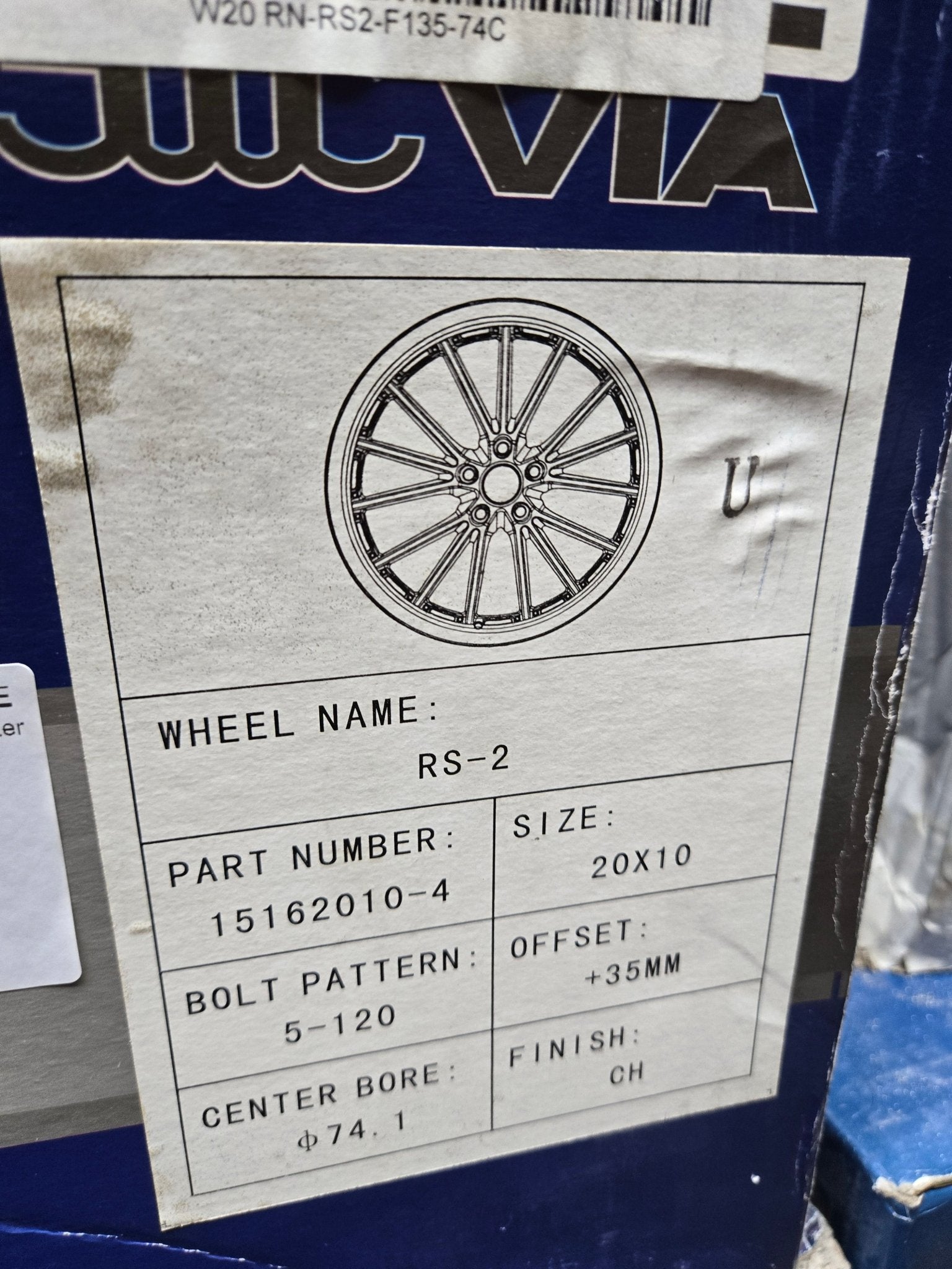 RENNEN RS - 2 20x10 5x120 CHROME - Gun Hill Tire House (WTW - WHOLESALE TIRES & WHEELS)