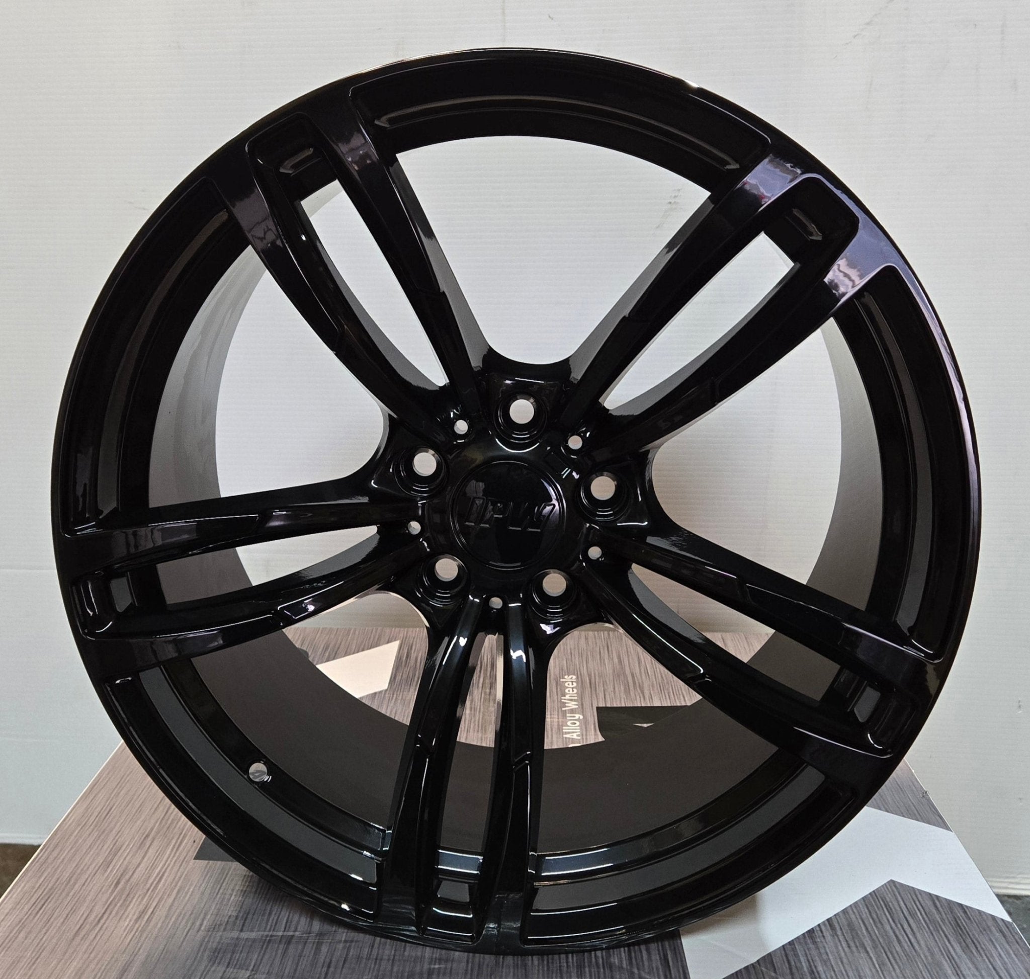 W1121 19X9.5 5X120 GLOSS BLACK - Gun Hill Tire House (WTW - WHOLESALE TIRES & WHEELS)