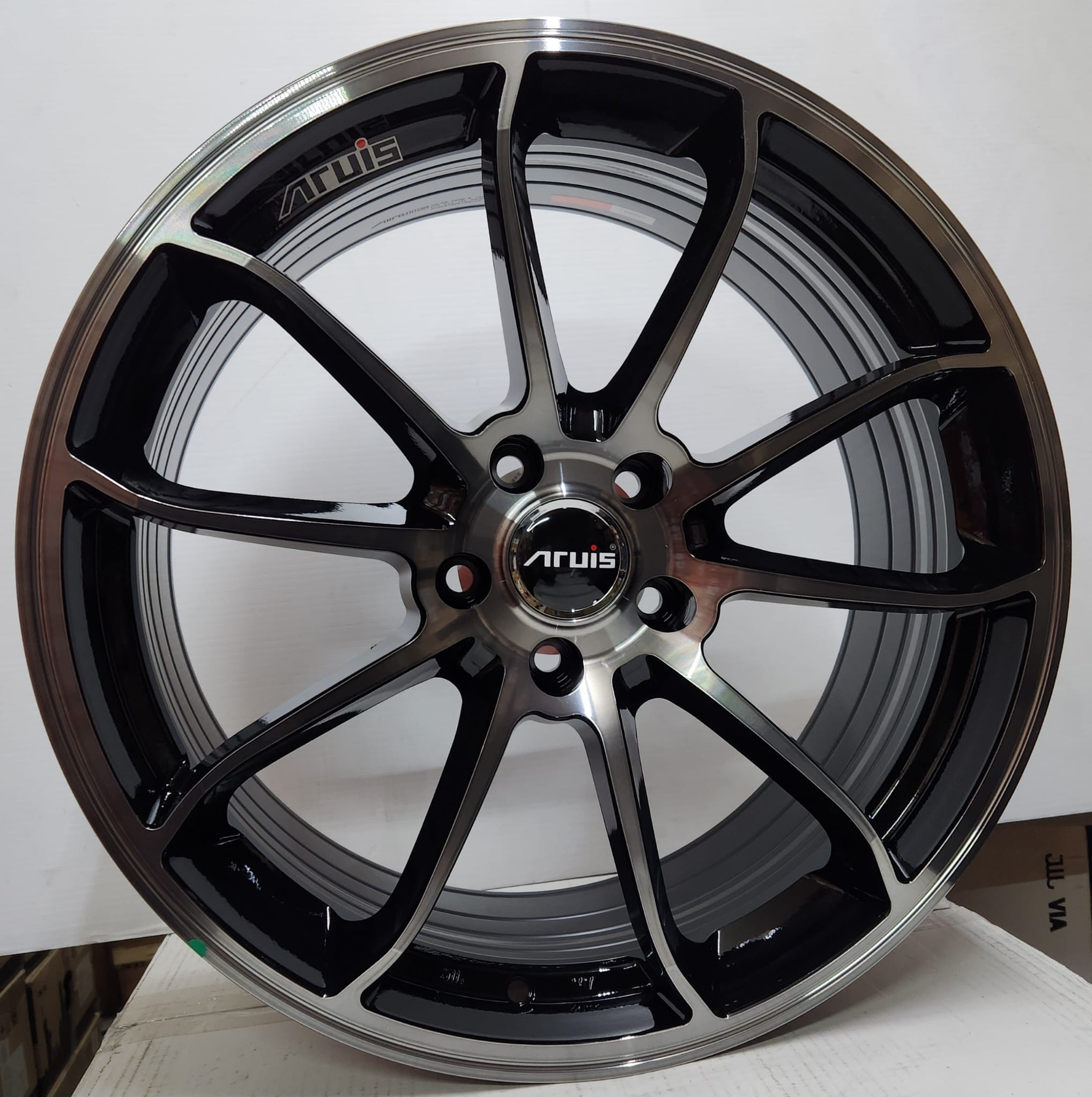 AS69 19X8.5 5X108 GUN METAL - Gun Hill Tire House (WTW - WHOLESALE TIRES & WHEELS)