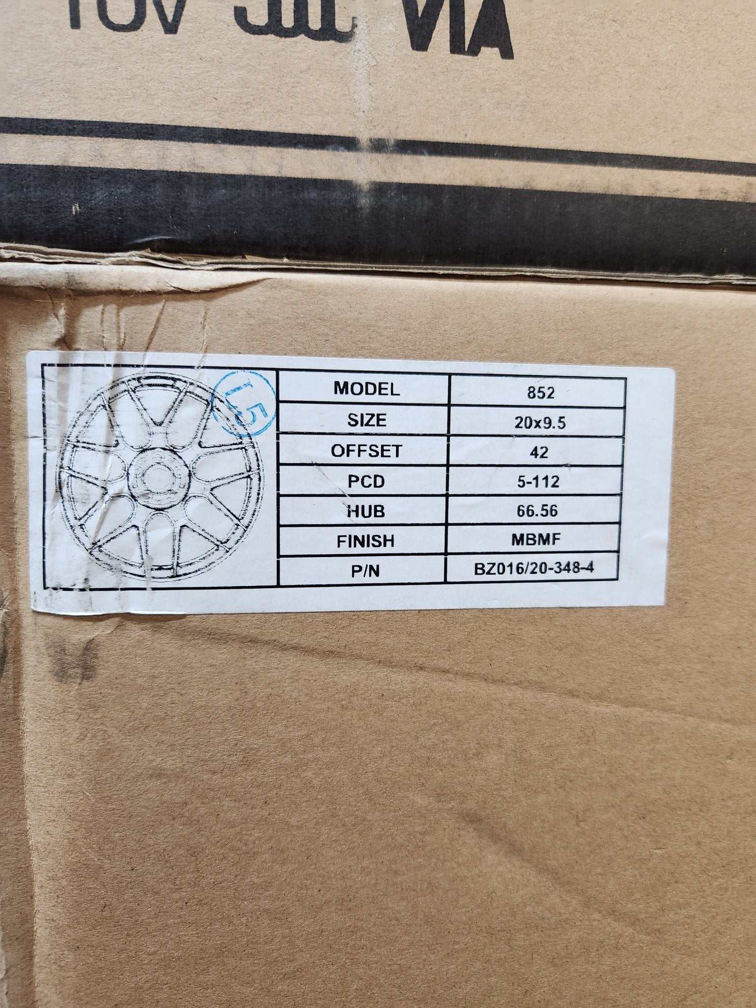 WHEELS 852 20x9.5 5x112 MATT BLACK MACHINE FACE - Gun Hill Tire House (WTW - WHOLESALE TIRES & WHEELS)