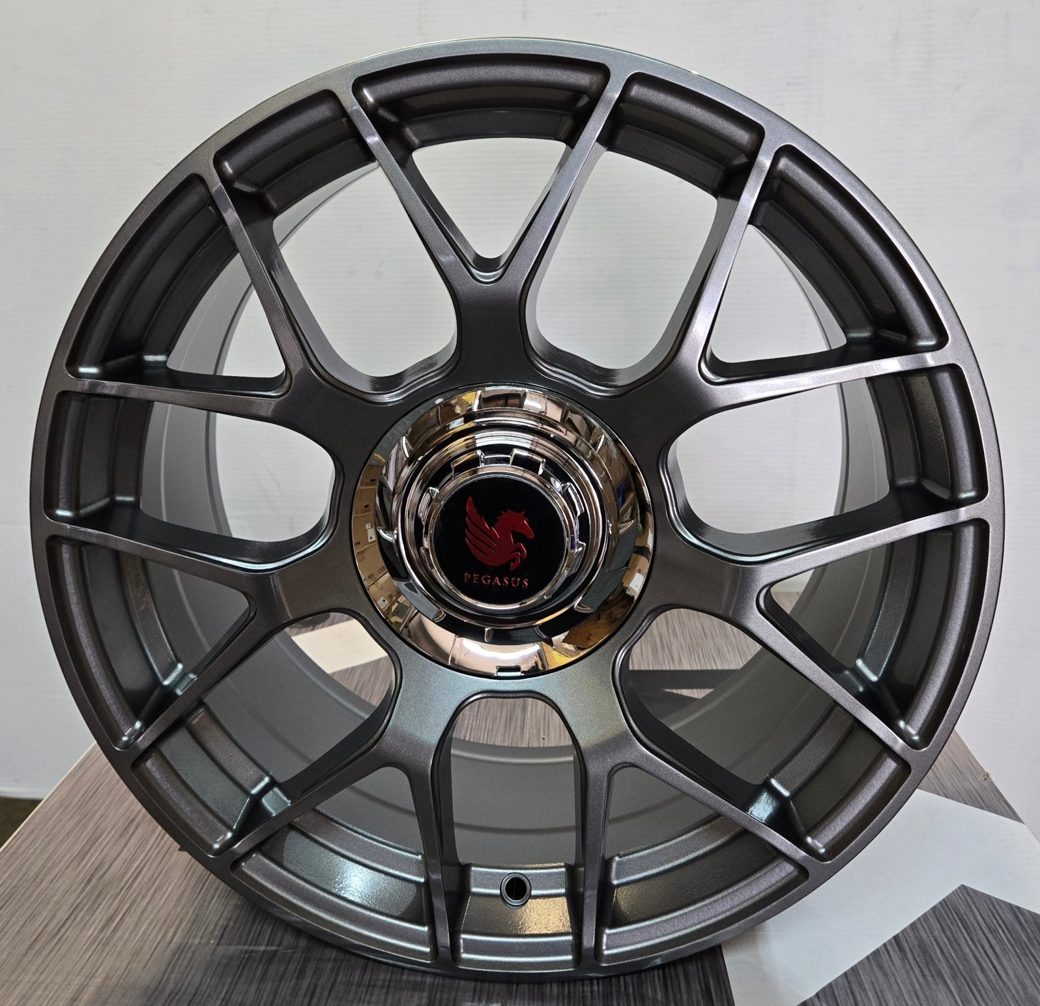 PEGASUS AM 607 17X8.0 5X114.3 MA GUNMETAL - Gun Hill Tire House (WTW - WHOLESALE TIRES & WHEELS)