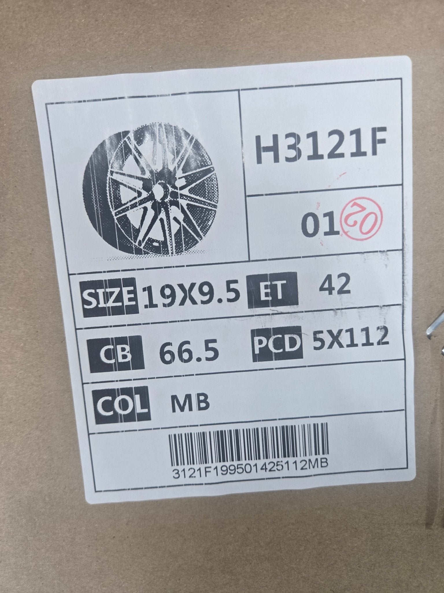 H3121F 19x9.5 5x112 GLOSS BLACK MACHINED FACE - Gun Hill Tire House (WTW - WHOLESALE TIRES & WHEELS)