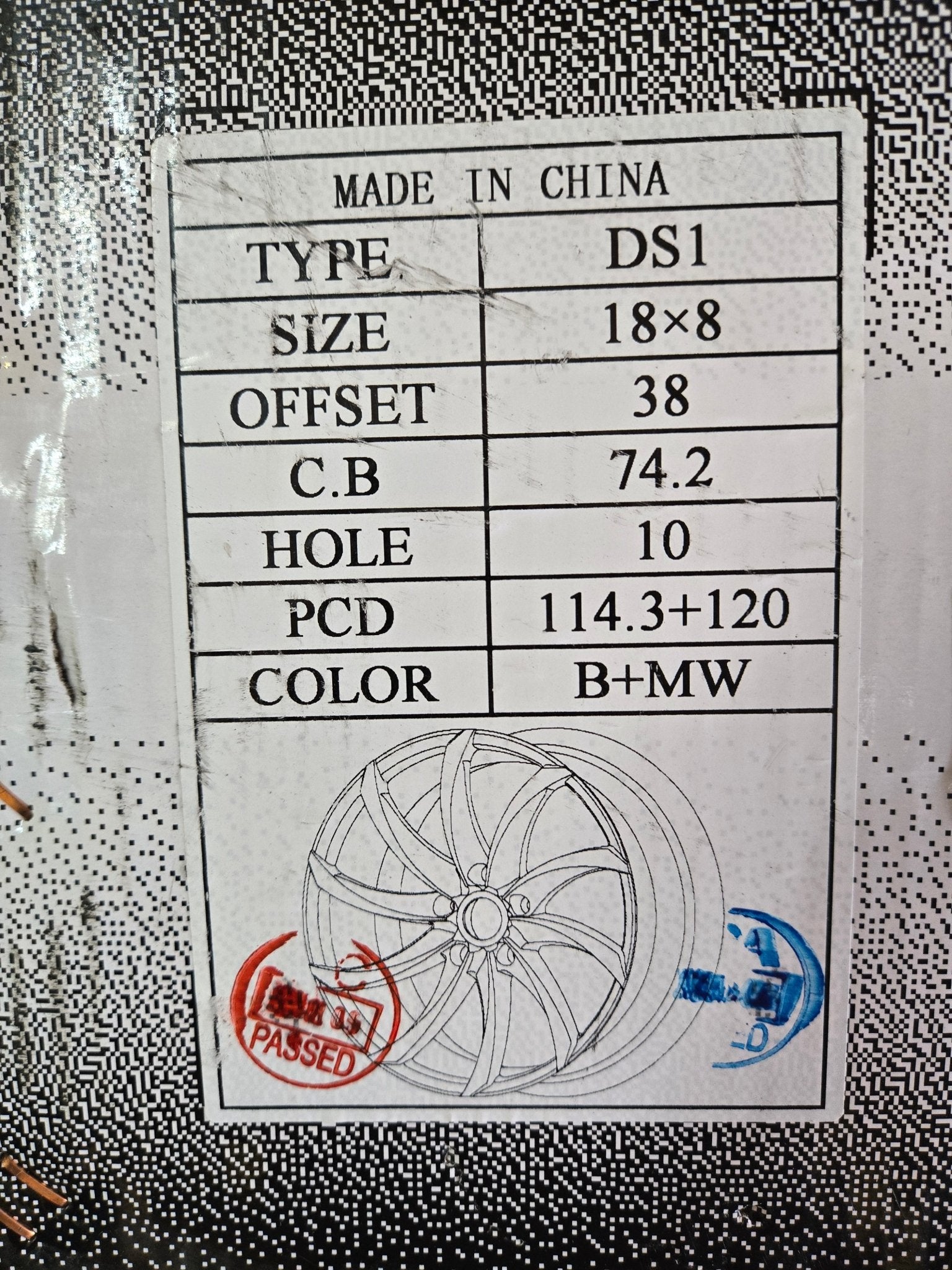 DRASTIC DS1 - M 18X8 5X114.3 5X120 BMW - Gun Hill Tire House (WTW - WHOLESALE TIRES & WHEELS)