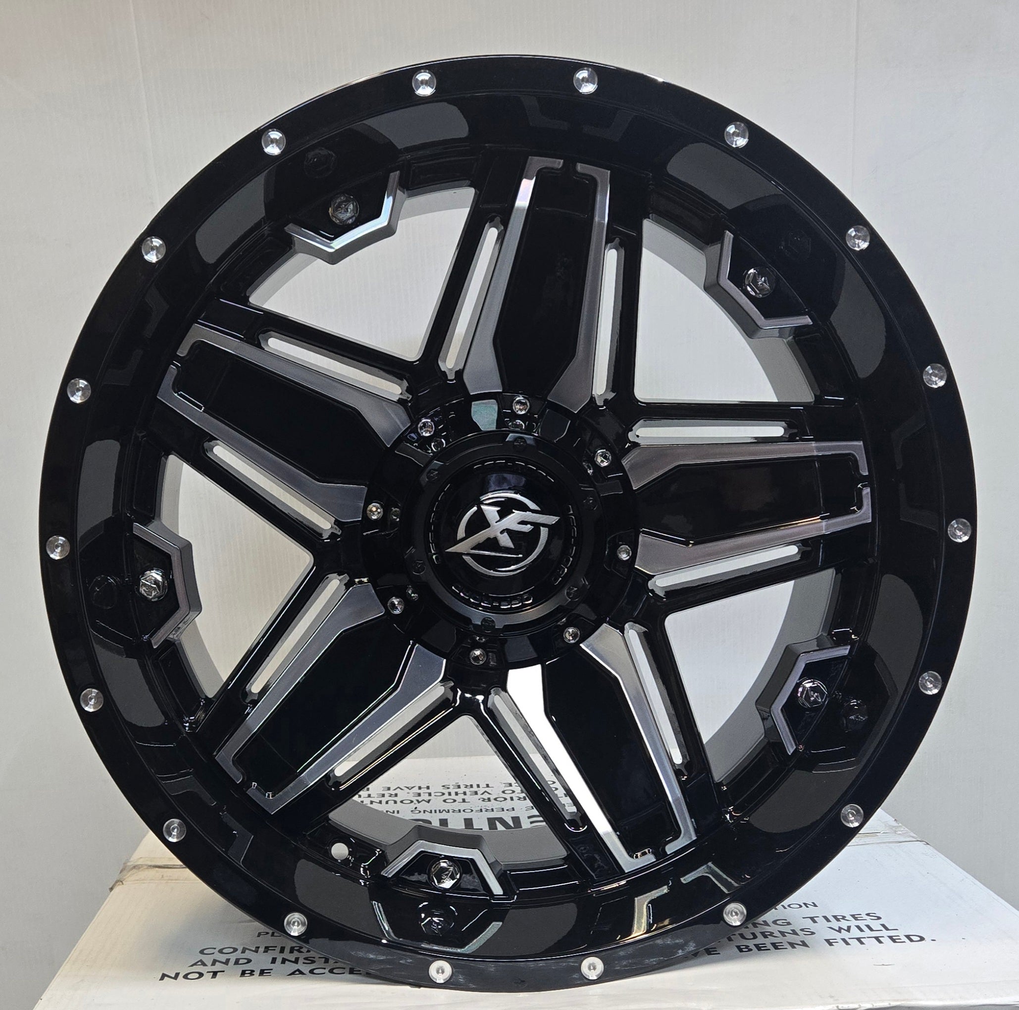 5343 XF223 20x10.5x114.3 / 5x127 PIANO BLACK MACHINED MILLED - Gun Hill Tire House (WTW - WHOLESALE TIRES & WHEELS)