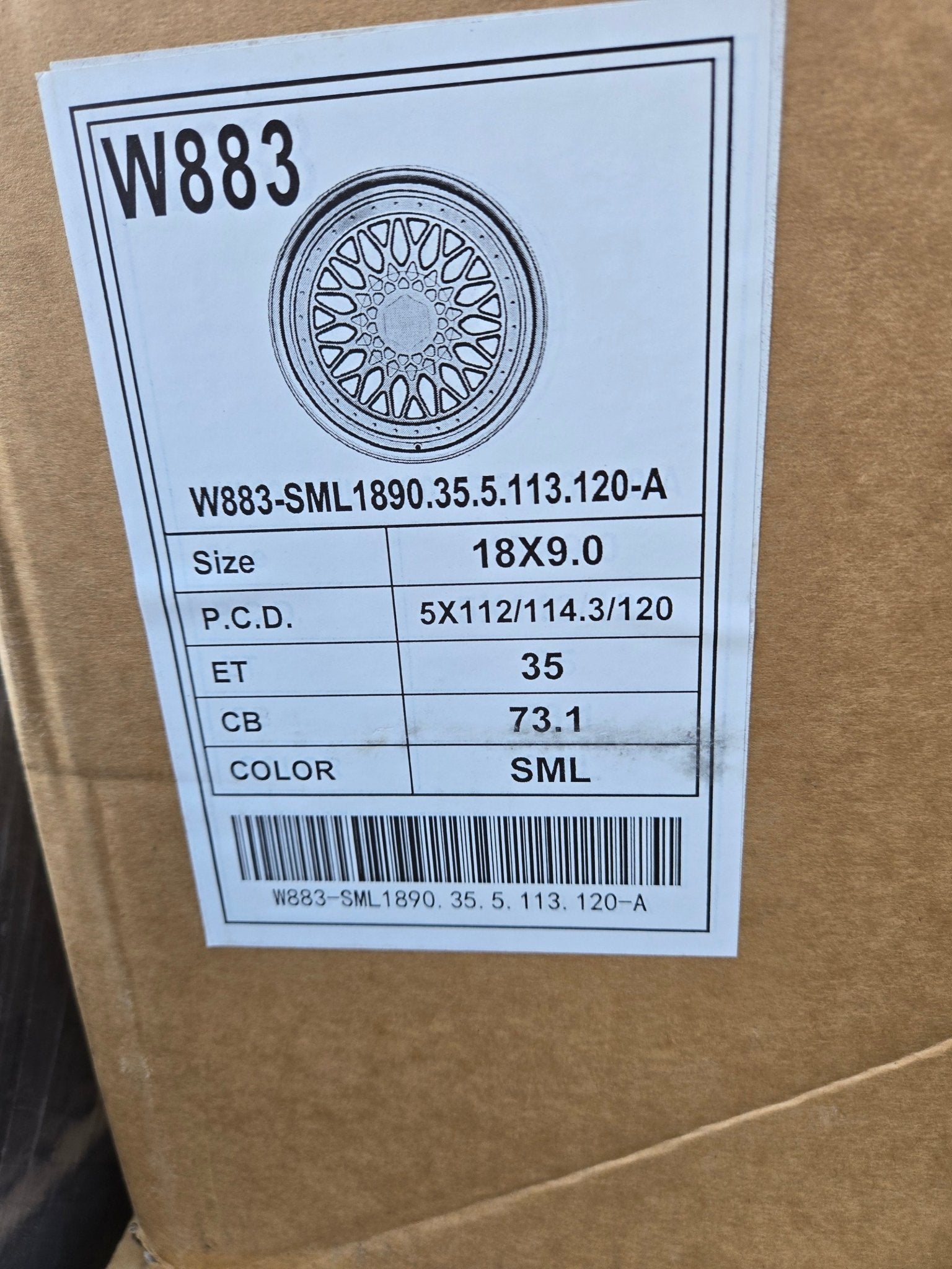 W883 18x9.0 5x112 / 5x114.3 5x120 SILVER MACHINED LIP - Gun Hill Tire House (WTW - WHOLESALE TIRES & WHEELS)