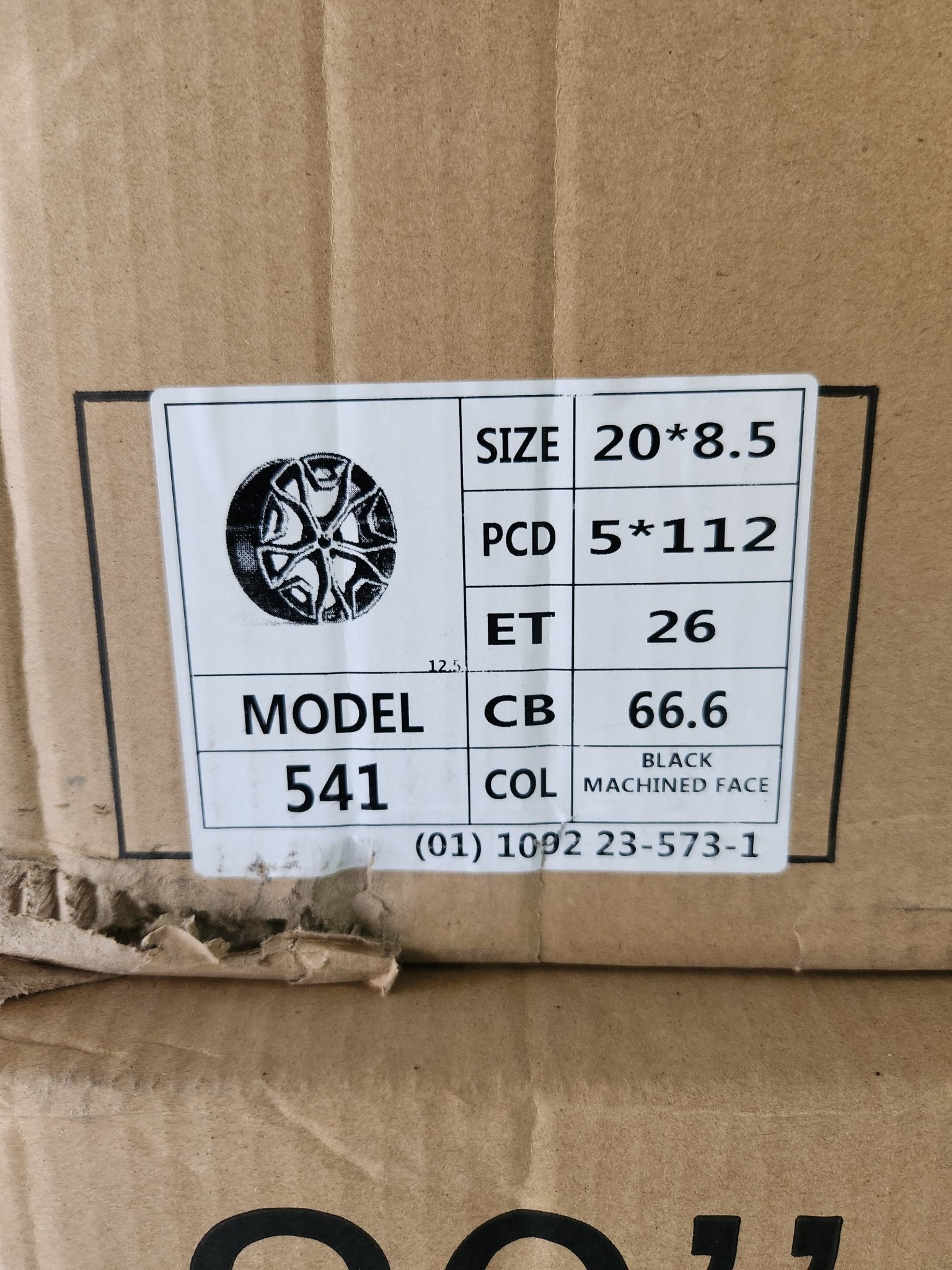 OE - 541 1021M STYLE 20x8.5 5x112 GLOSS BLACK MACHINE FACE - Gun Hill Tire House (WTW - WHOLESALE TIRES & WHEELS)