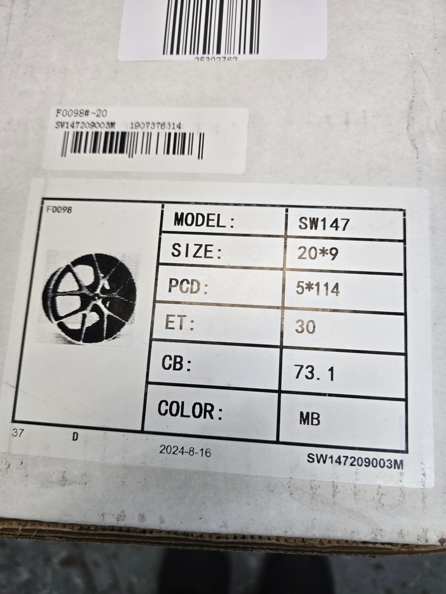 SW147 BBS CI - R 20x9.0 5x114.3 GLOSS BLACK MACHINED FACE - Gun Hill Tire House (WTW - WHOLESALE TIRES & WHEELS)