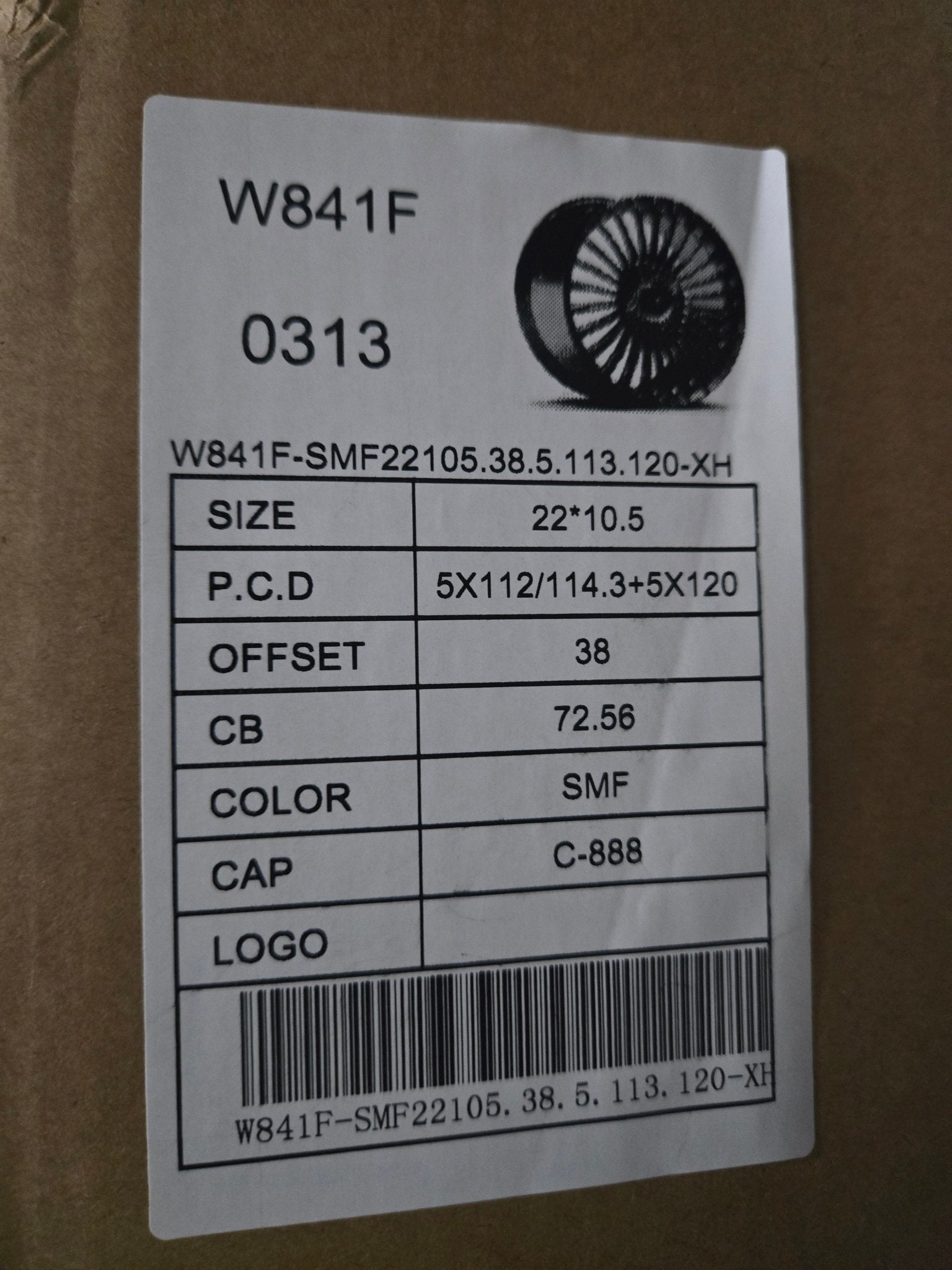 W841F 22X9.0 5X112 5X114.3 5X120 SILVER - Gun Hill Tire House (WTW - WHOLESALE TIRES & WHEELS)