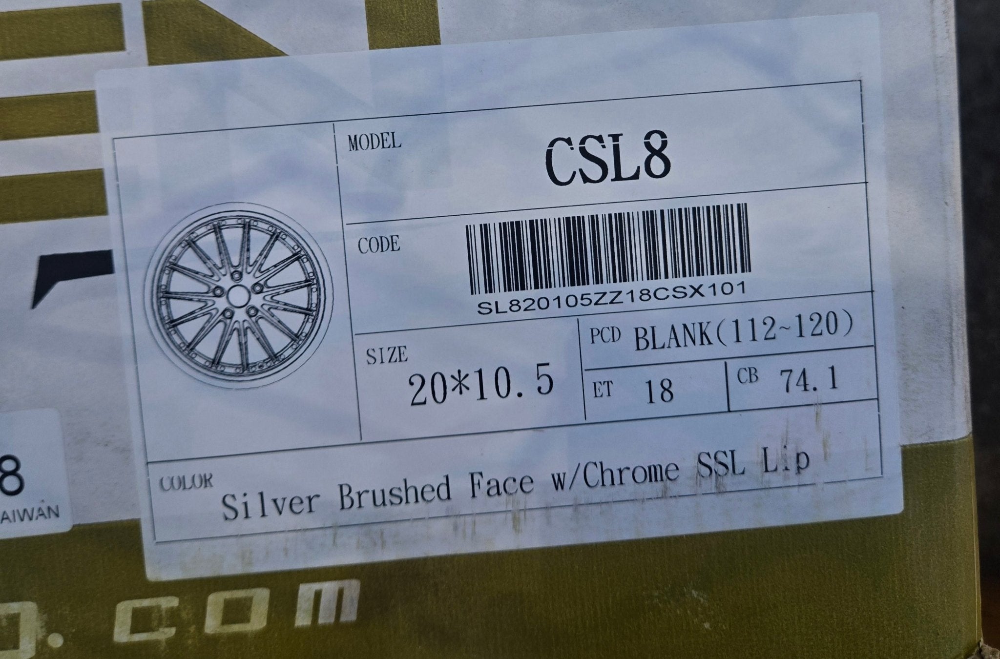 RENNEN CLS - 8 20X10.0 5X114.3 SILVER BRUSHERD - Gun Hill Tire House (WTW - WHOLESALE TIRES & WHEELS)