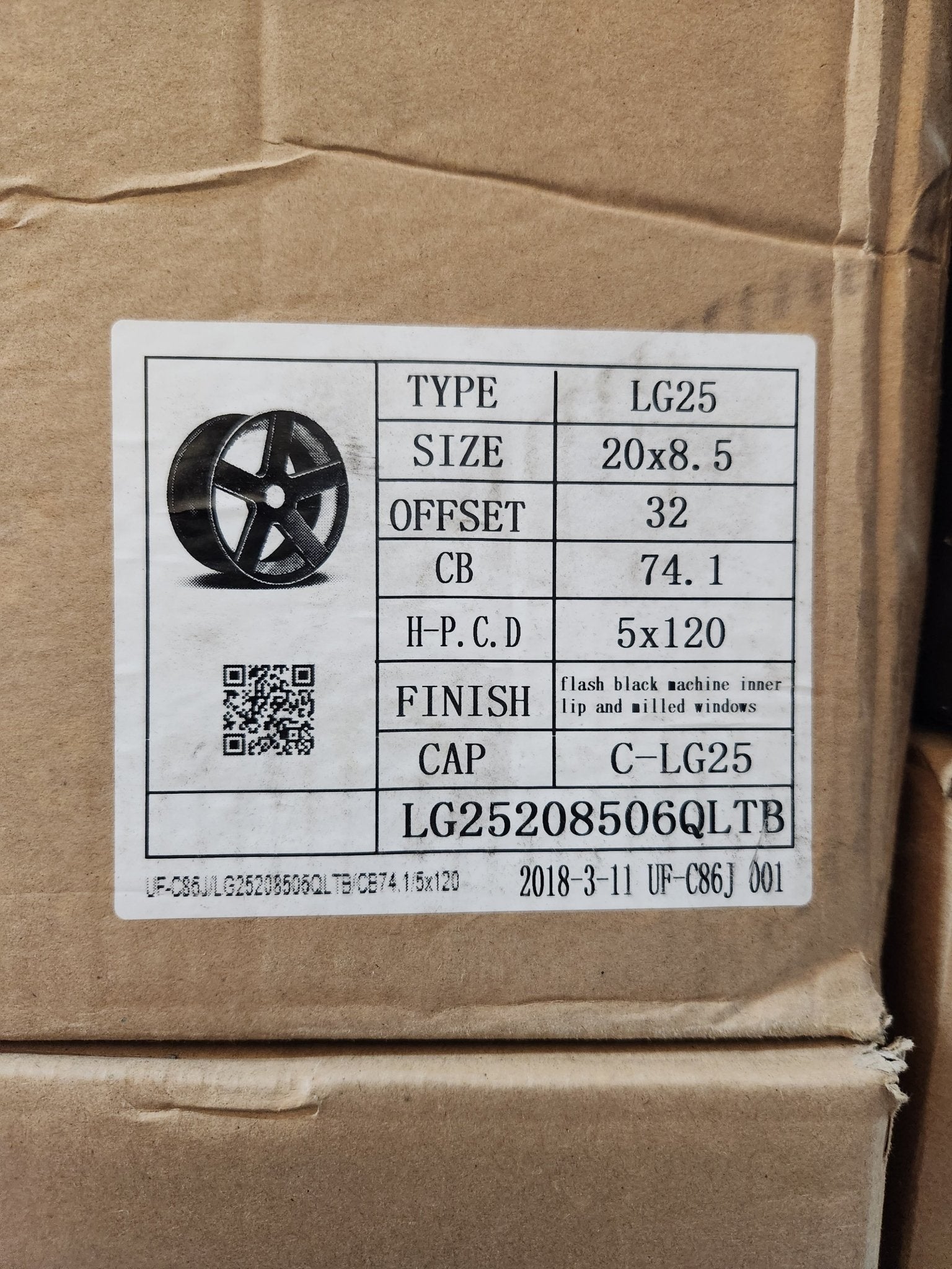 LG25 20X8.5 5X120 - Gun Hill Tire House (WTW - WHOLESALE TIRES & WHEELS)