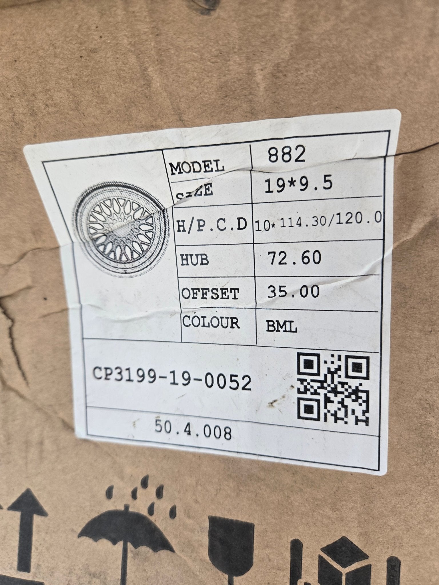 882 19X9.5 5X120 5X4.5 SML - Gun Hill Tire House (WTW - WHOLESALE TIRES & WHEELS)