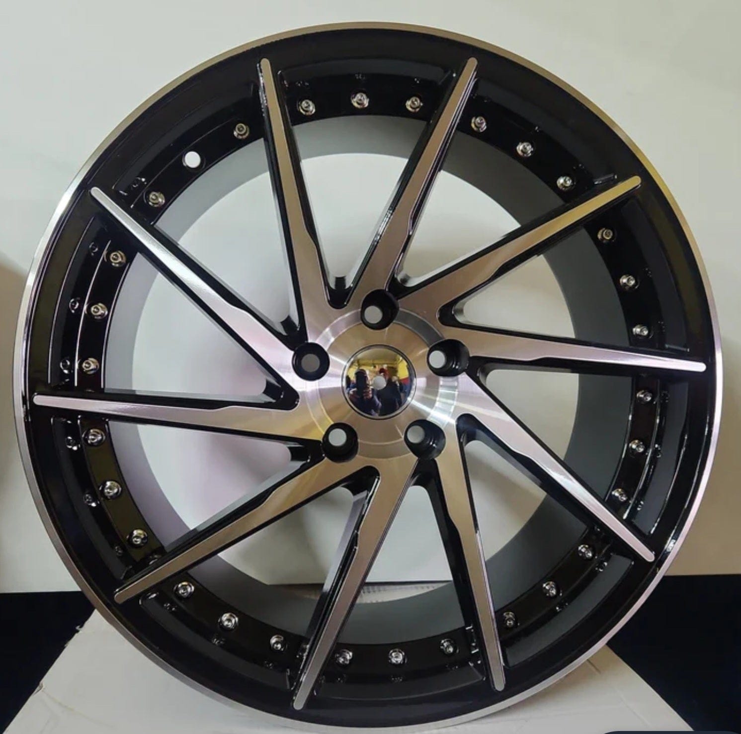W511 19x9.5 5x114.3 GLOSS BLACK MACHINED FACE - Gun Hill Tire House (WTW - WHOLESALE TIRES & WHEELS)