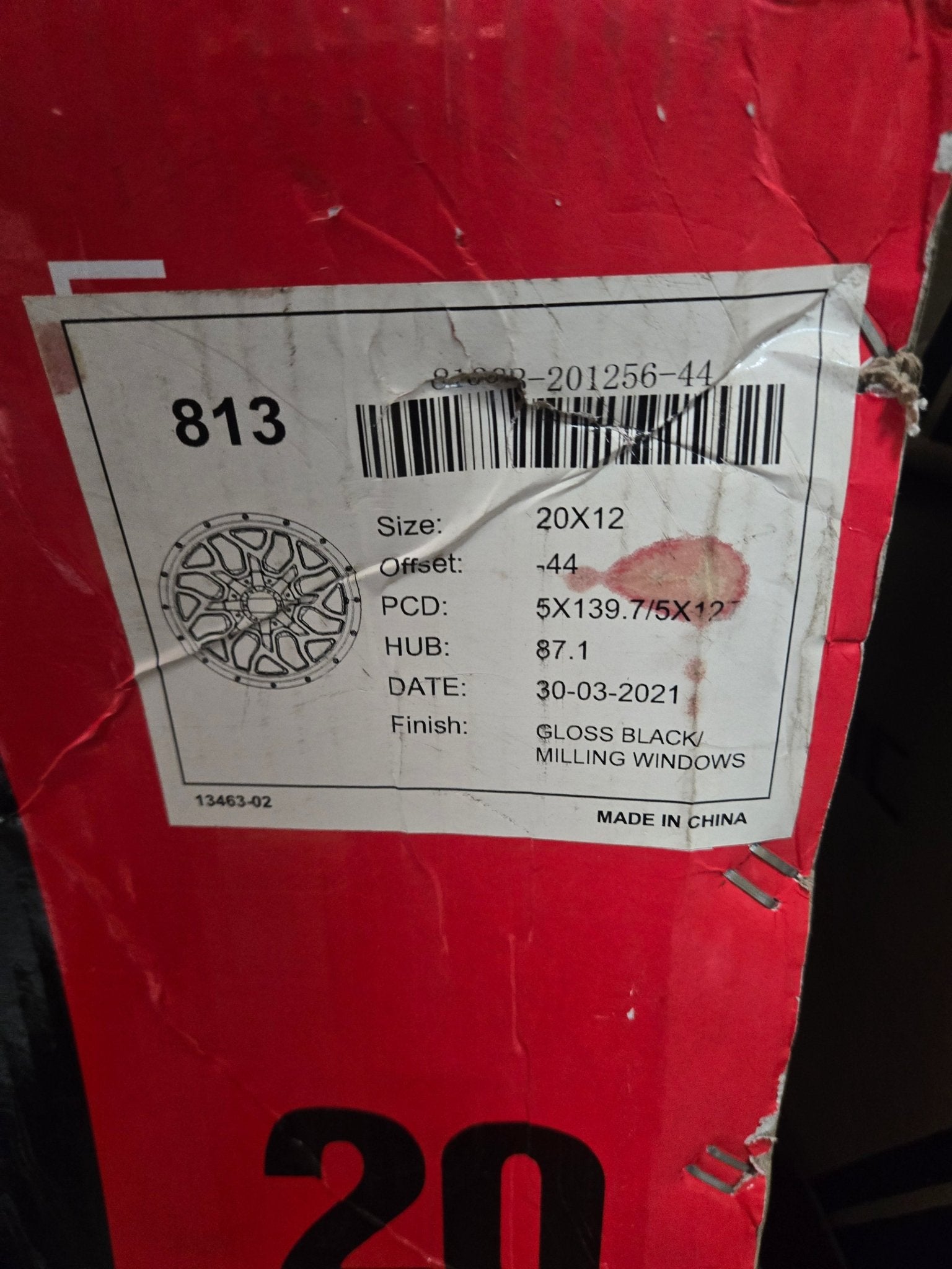 IMPACK 813 5X127 5X139 GLOSS BLACK MILLING WINDOWS - Gun Hill Tire House (WTW - WHOLESALE TIRES & WHEELS)