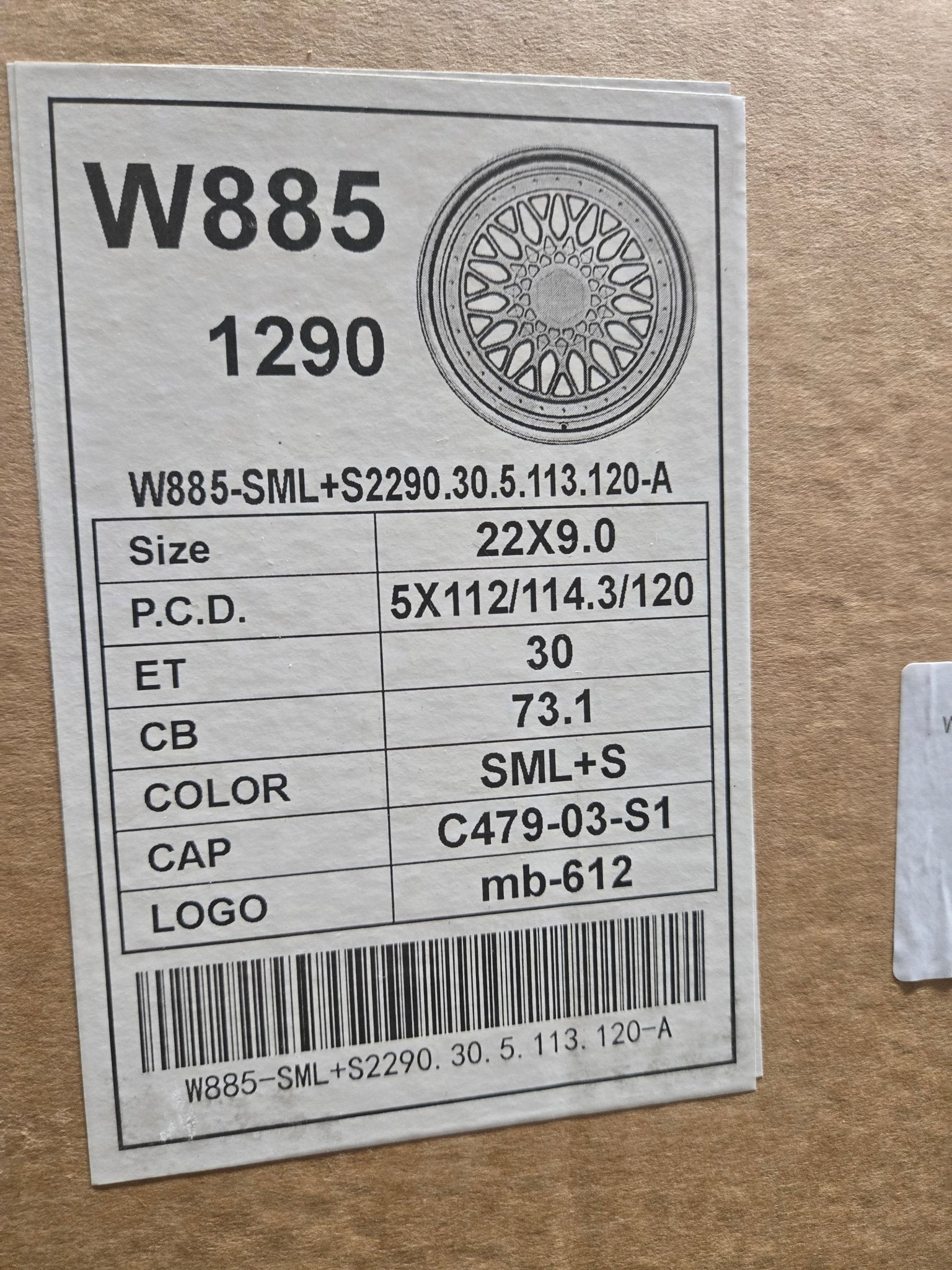 W885 22X9.0 5X112 5X114.3 5X120 SILVER - Gun Hill Tire House (WTW - WHOLESALE TIRES & WHEELS)