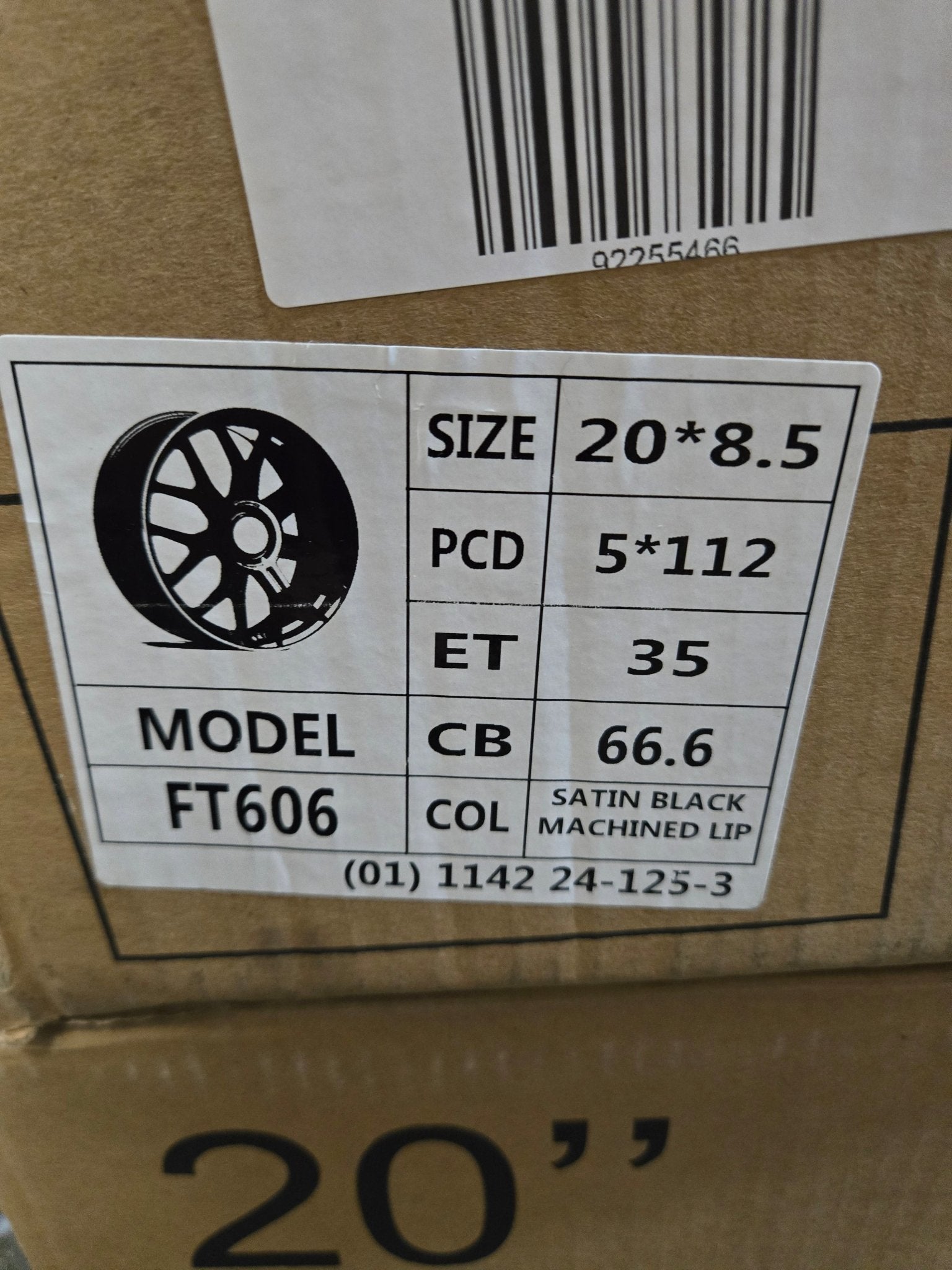 OE - X1142 20x8.5 5x112 MATTE BLACK MACHINED RINGS - Gun Hill Tire House (WTW - WHOLESALE TIRES & WHEELS)