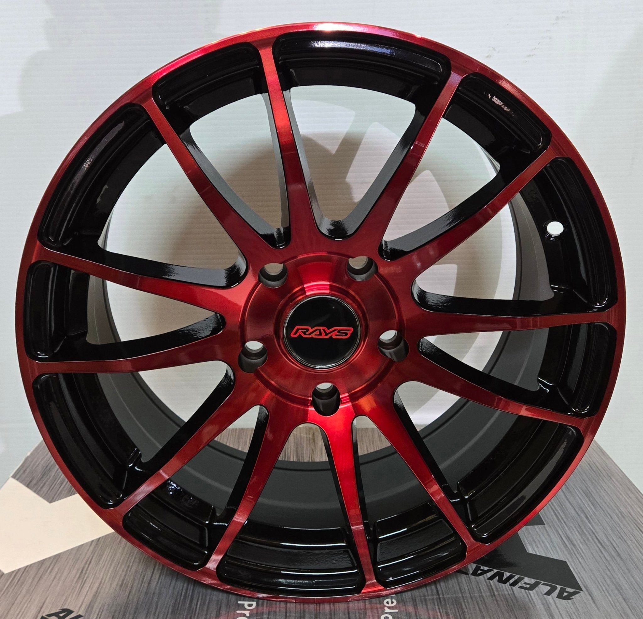 791B 16x7.0 5x114.3 GLOSS BLACK RED FACE - Gun Hill Tire House (WTW - WHOLESALE TIRES & WHEELS)