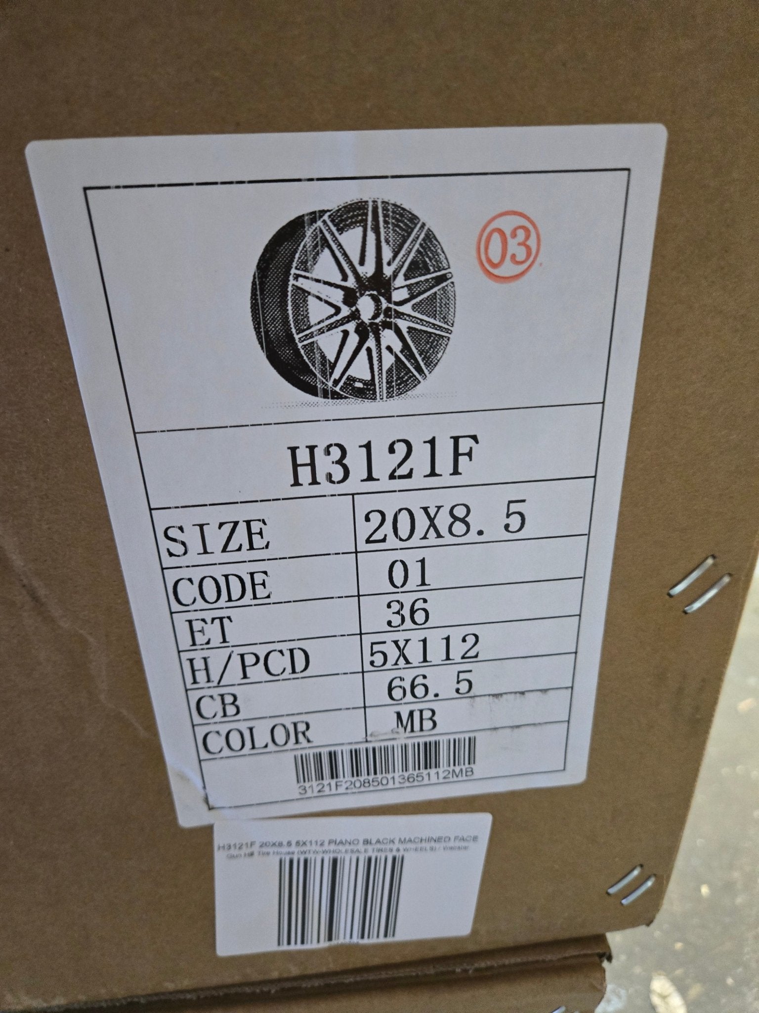 H3121F 20X8.5 5X112 PIANO BLACK MACHINED FACE - Gun Hill Tire House (WTW - WHOLESALE TIRES & WHEELS)