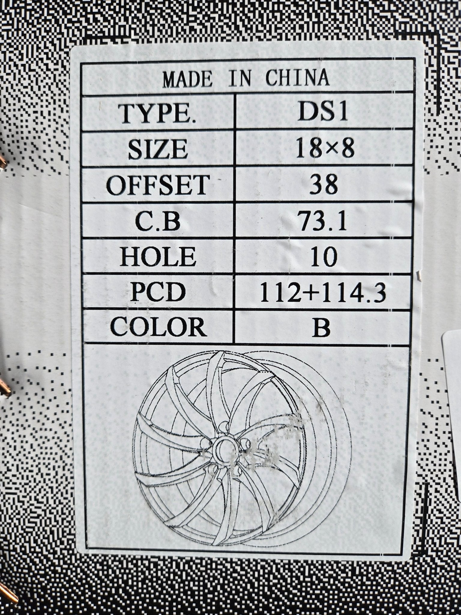 DRASTIC DS1 - M 18x8.0 5x112 / 5x114.3 GLOSS BLACK - Gun Hill Tire House (WTW - WHOLESALE TIRES & WHEELS)