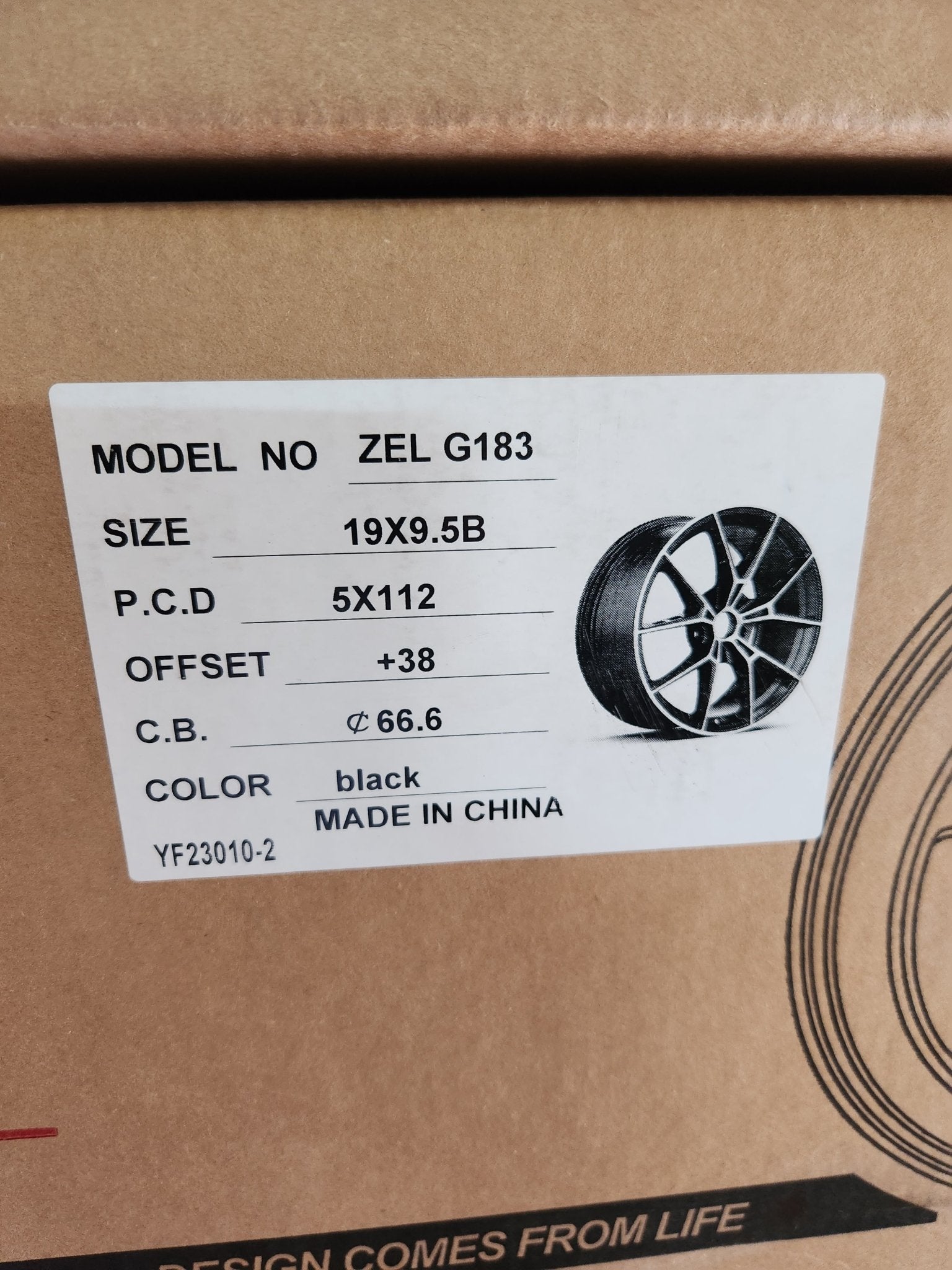 OE - 5557 863M STYLE 19x9.5 5x112 GLOSS BLACK - Gun Hill Tire House (WTW - WHOLESALE TIRES & WHEELS)