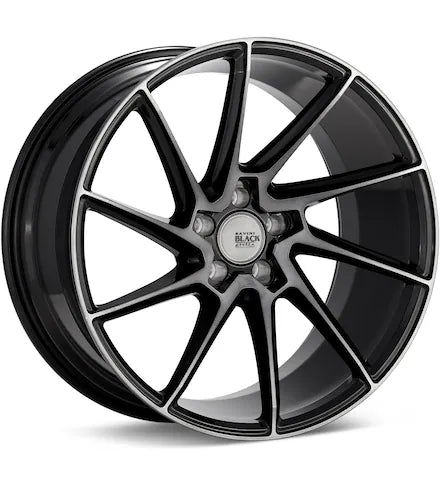 SAVINI BLACK DI FORZA BM15 LEFT SILVER MACHINED W/CLEARCOAT - Gun Hill Tire House (WTW - WHOLESALE TIRES & WHEELS)