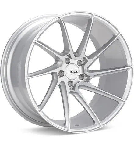 SAVINI BLACK DI FORZAÂ BM15 RIGHT SILVER MACHINED W/CLEARCOAT - Gun Hill Tire House (WTW - WHOLESALE TIRES & WHEELS)