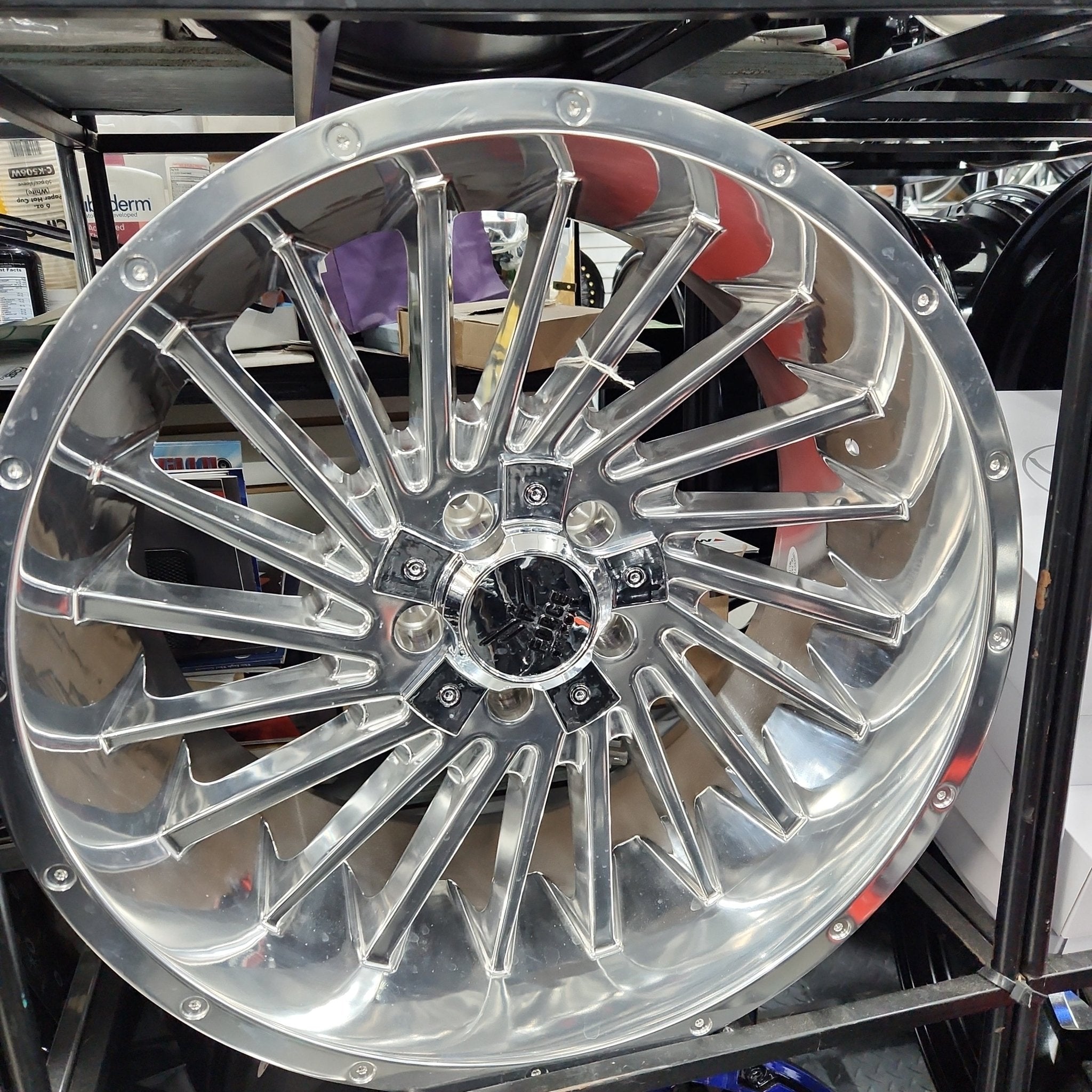 F38 20X10 5X127 - 5X5.5 FULLY POLISHED - Gun Hill Tire House (WTW - WHOLESALE TIRES & WHEELS)