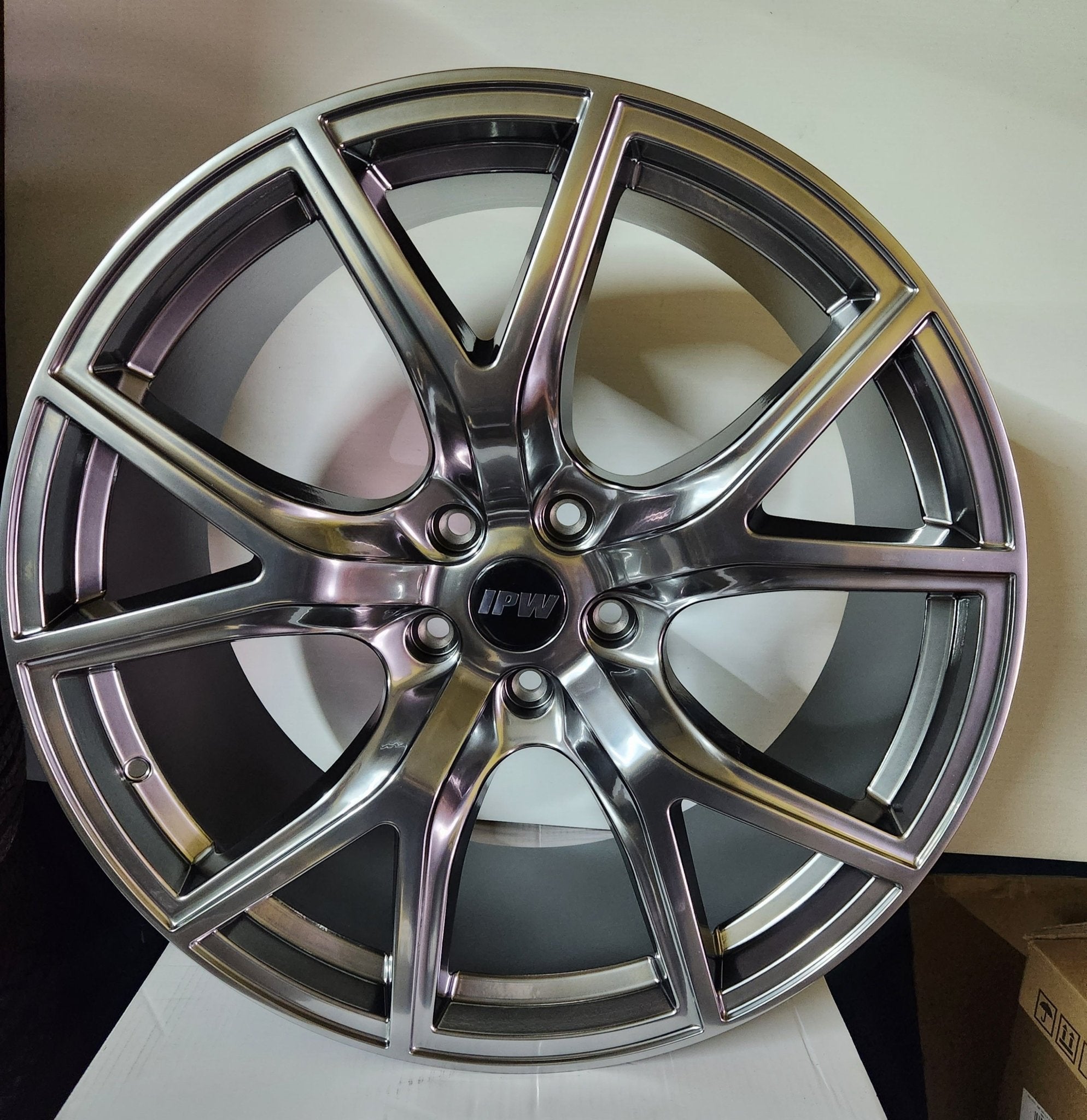 OE - 5337 TRACKHAWK STYLE WHEELS 22X10 5x127 HYPER BLACK - Gun Hill Tire House (WTW - WHOLESALE TIRES & WHEELS)