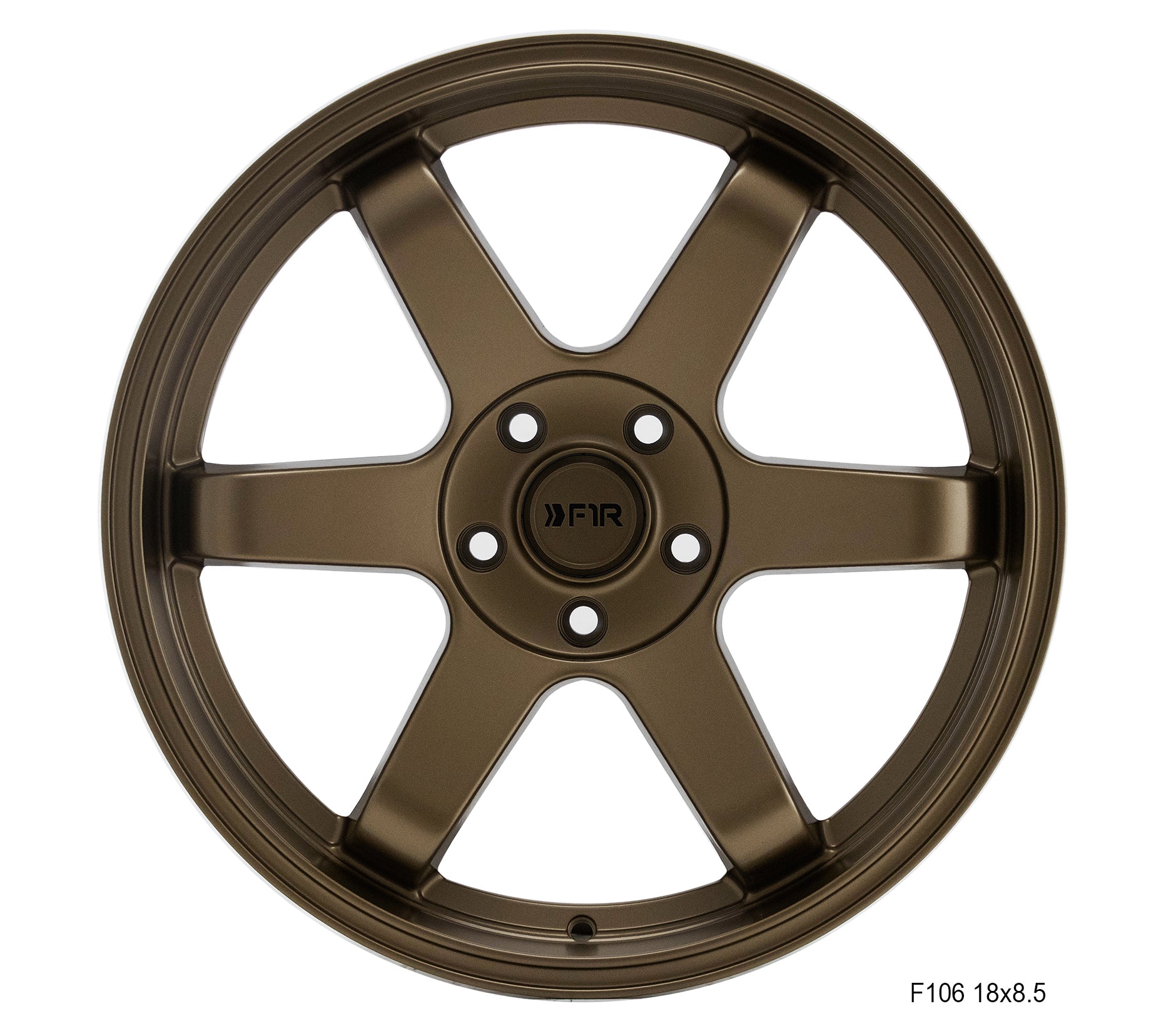 F1R F106 18X8.5 5X114.3 MATTE BRONZE - Gun Hill Tire House (WTW - WHOLESALE TIRES & WHEELS)