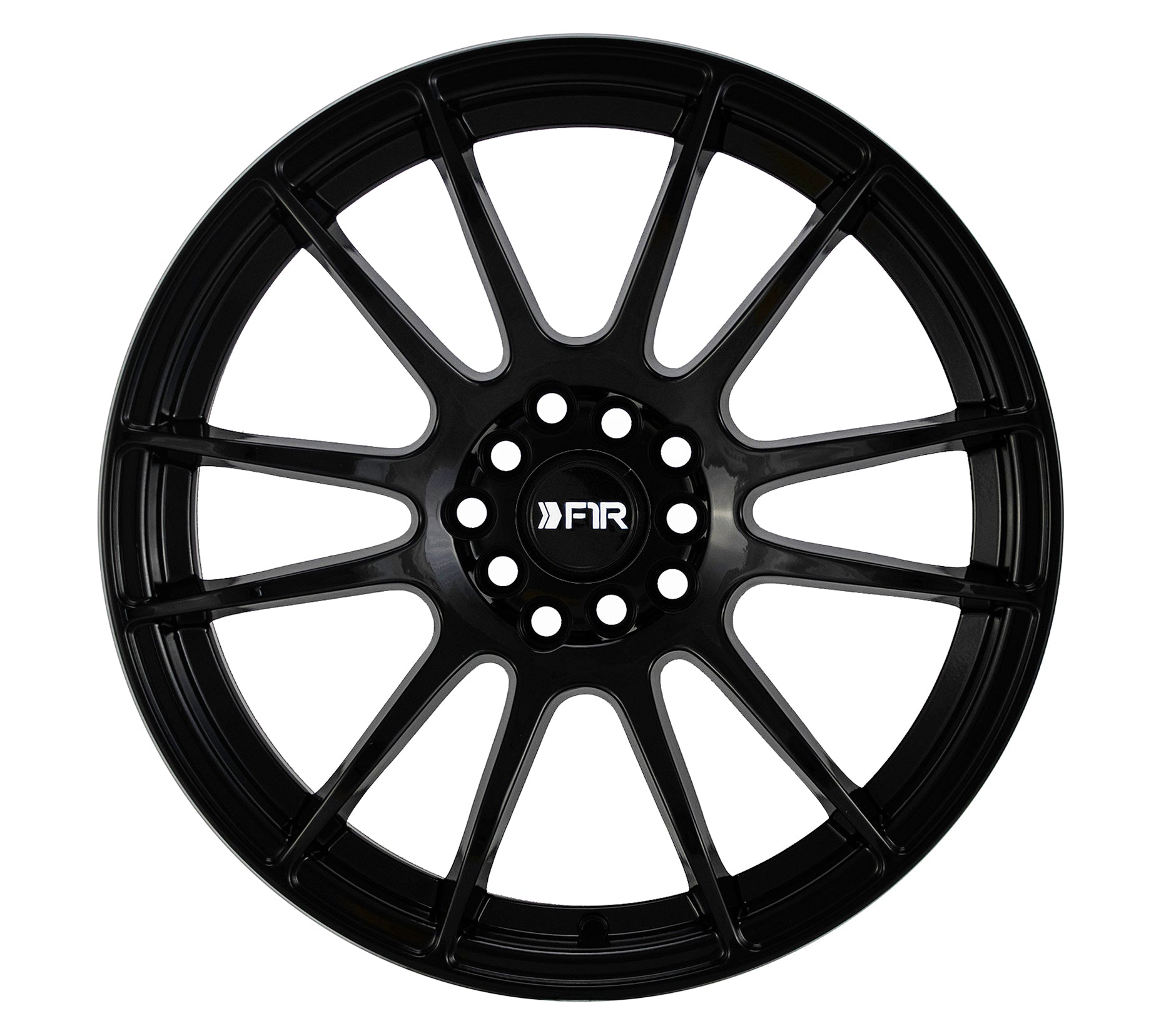 F1R F107 18X8.5 5X120 - 5X114.3 GLOSS BLACK - Gun Hill Tire House (WTW - WHOLESALE TIRES & WHEELS)