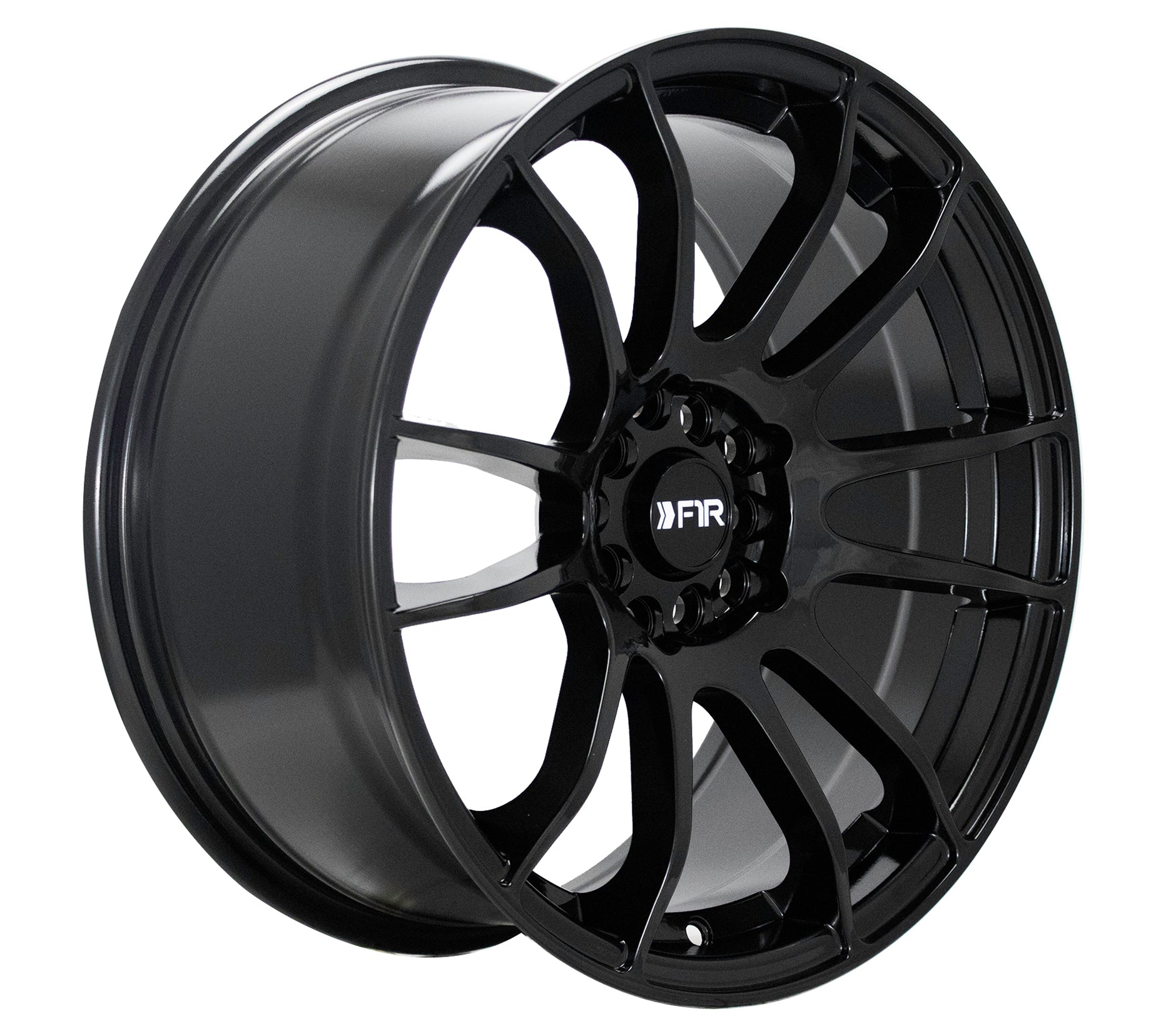 F1R F107 18X8.5 5X120 - 5X114.3 GLOSS BLACK - Gun Hill Tire House (WTW - WHOLESALE TIRES & WHEELS)