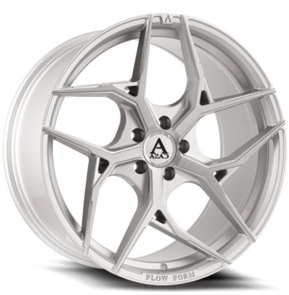 AZAD AZFF01 20X9 5X114.3 BRUSHED SILVER - Gun Hill Tire House (WTW - WHOLESALE TIRES & WHEELS)