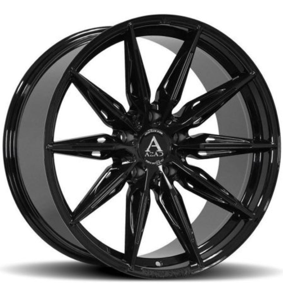 AZAD AZFF02 20X9 5X120 BLACK - Gun Hill Tire House (WTW - WHOLESALE TIRES & WHEELS)